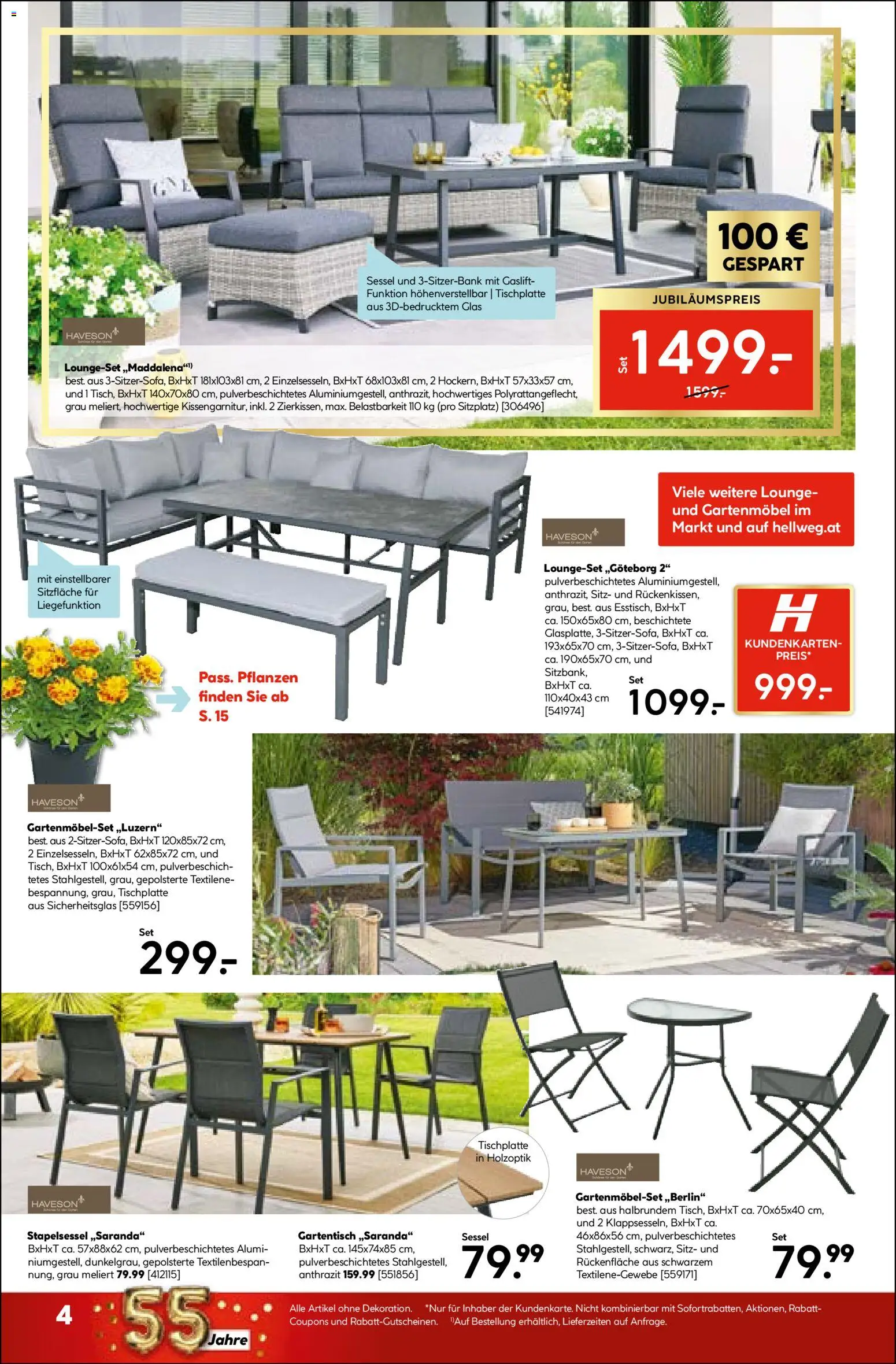 HELLWEG Flugblatt gültig ab 21.05.2026 | Seite: 4 | Produkte: Sessel, Gartenmöbel