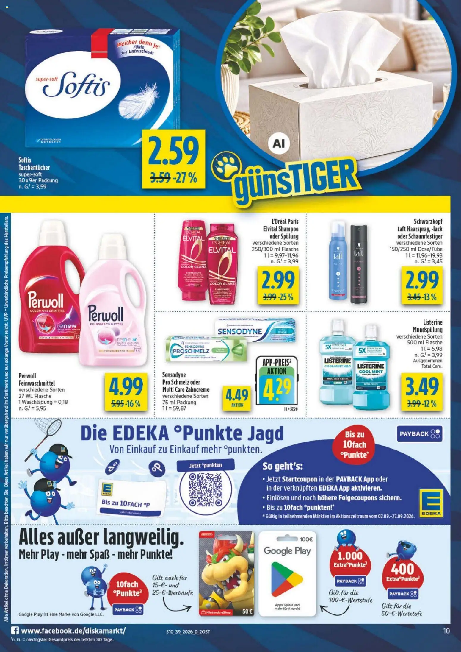 Diska Prospekt – gültig ab 21.09.2026 | Seite: 14 | Produkte: Perwoll, Spülung, Waschmittel, Listerine