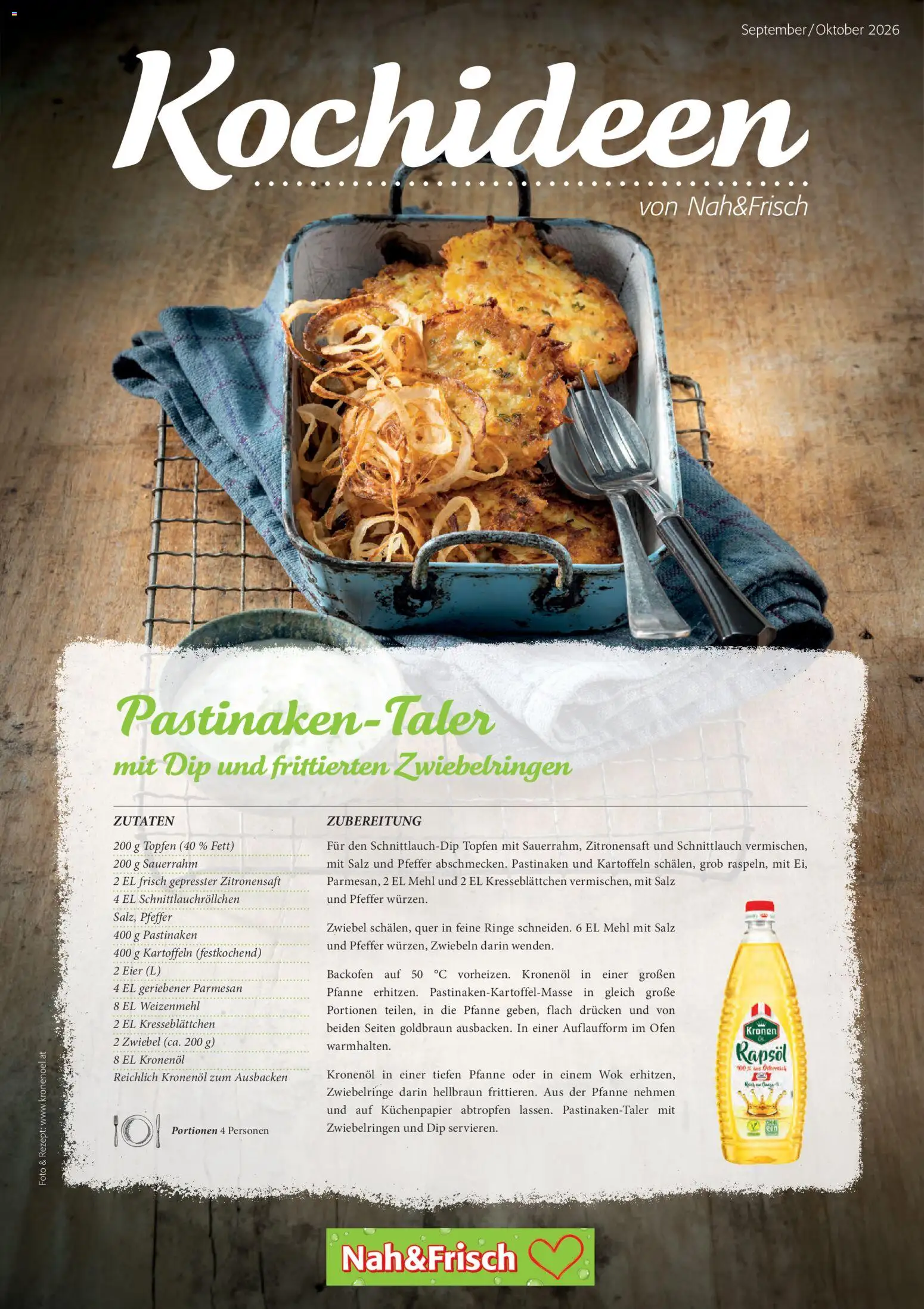Nah und Frisch Magazin Kochideen gültig ab 01.09.2026 | Seite: 1 | Produkte: Zwiebeln, Zutaten, Eier, Sauerrahm
