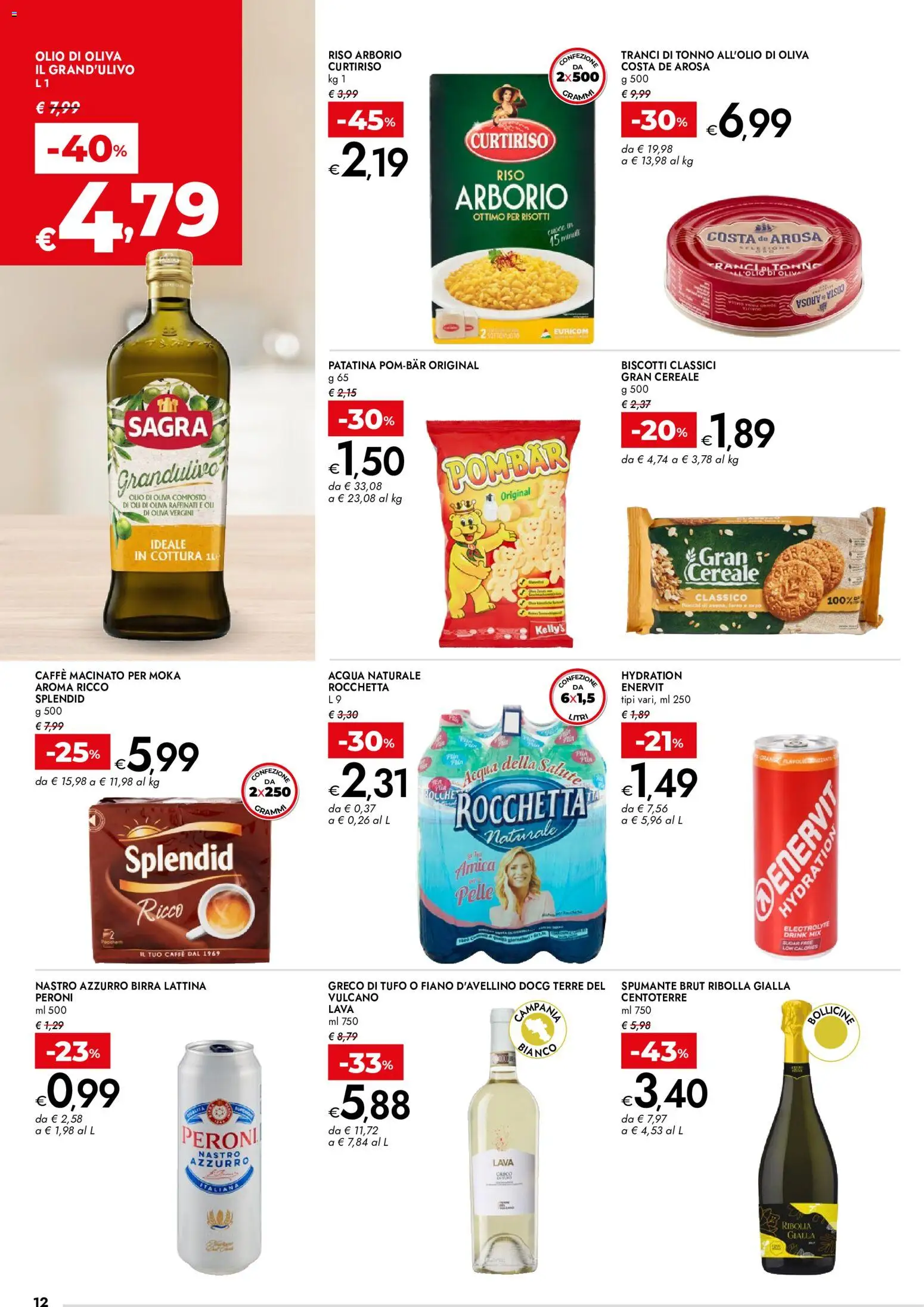 Volantino bennet del 28.05.2026 | Pagina: 12 | Prodotti: Birra, Biscotti, Acqua, Olio