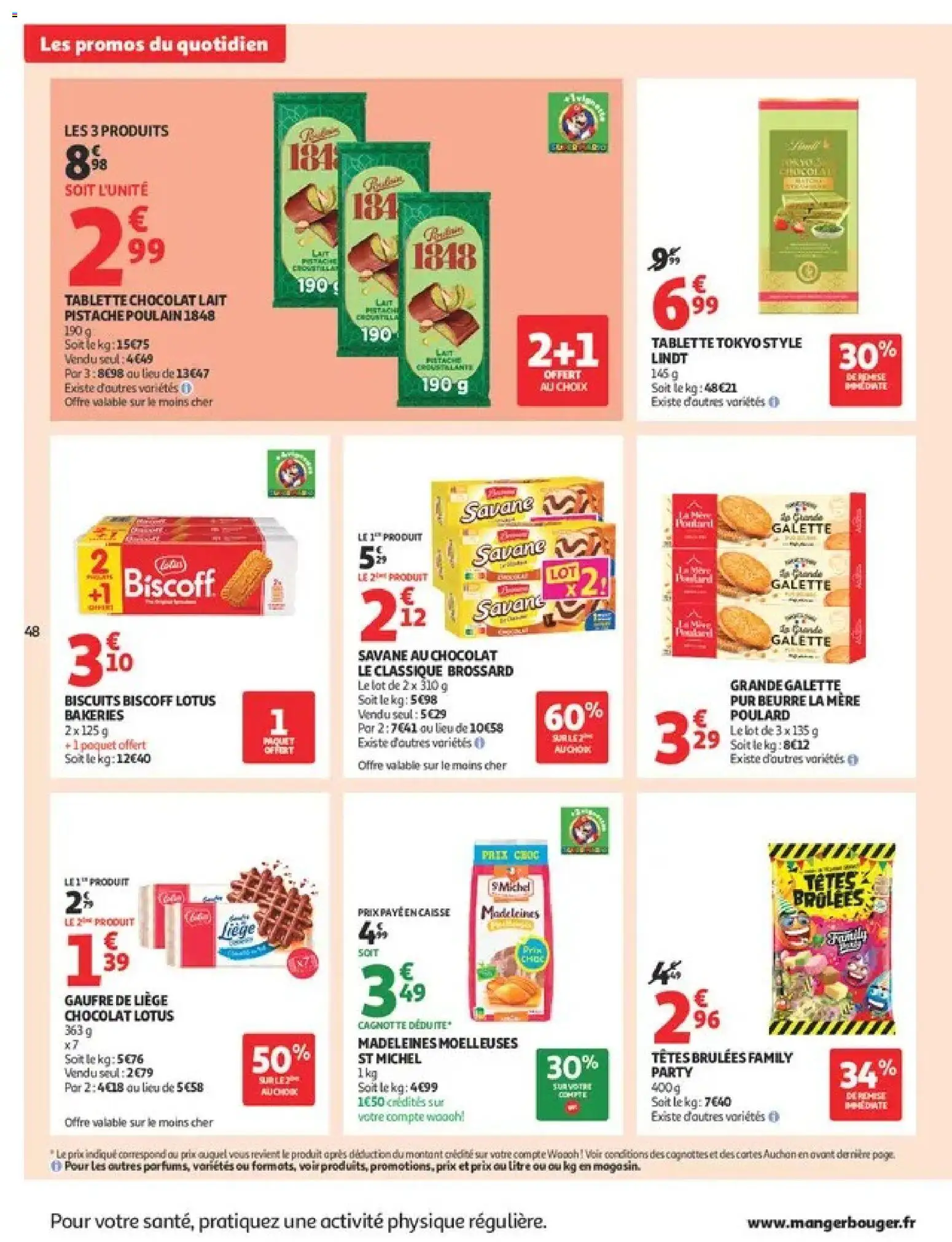 {H1} | Page: 48 | Produits: Cookies, Cake, Tablette chocolat, Beurre