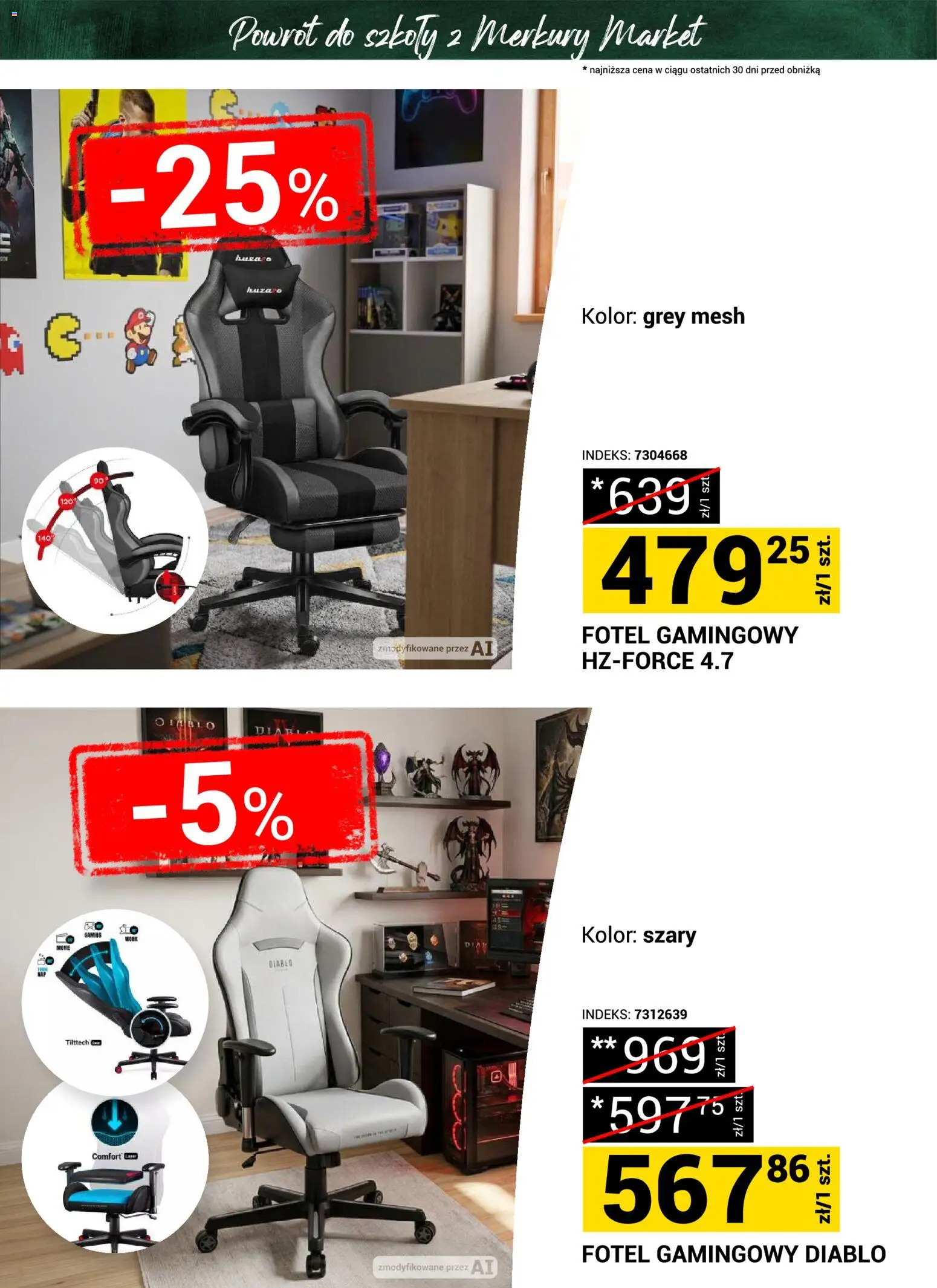 Merkury Market gazetka - Powrót do szkoły od 22.08.2026 | Strona: 11 | Produkty: Fotel