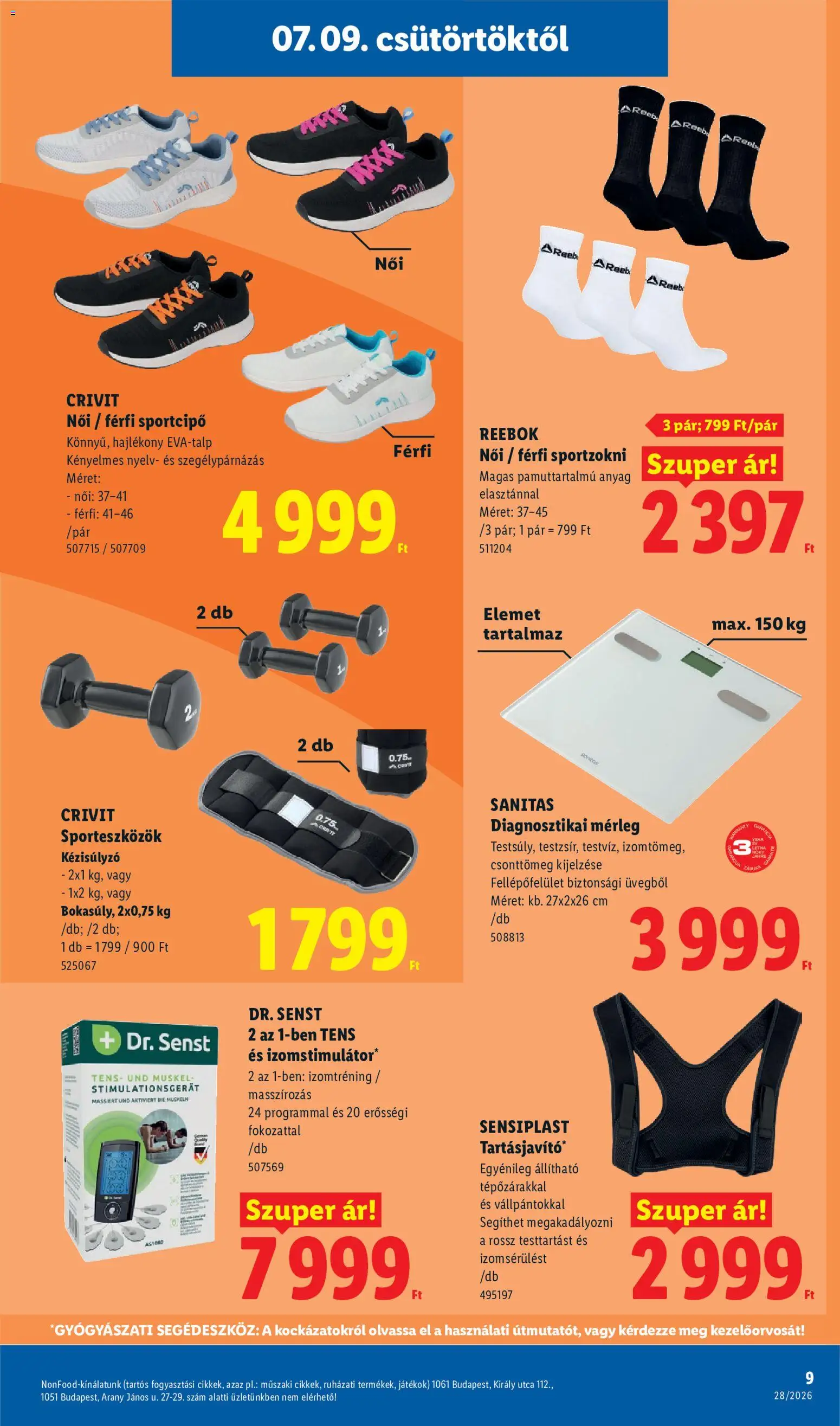 Lidl akciós ujság - amely érvényes a következő dátumtól: 2026.07.09. | Oldal: 9