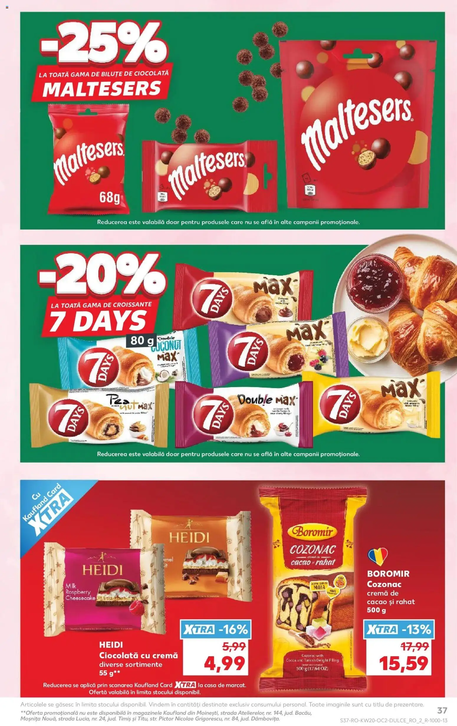 Noul catalog Kaufland – valabil de la 13.05.2026 | Pagină: 37 | Produse: Cremă, Ciocolată, Cacao