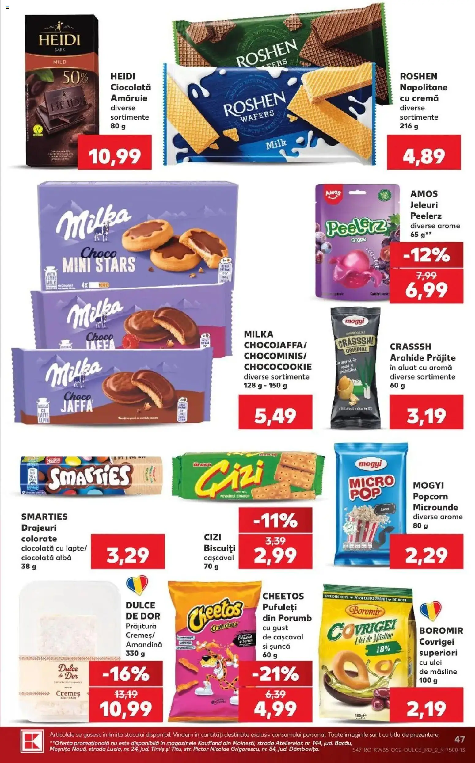 Kaufland Viseu de Sus 16.09.2026 - Revista si Oferta | Pagină: 47 | Produse: Măsline, Arahide, Pufuleți, Jeleuri