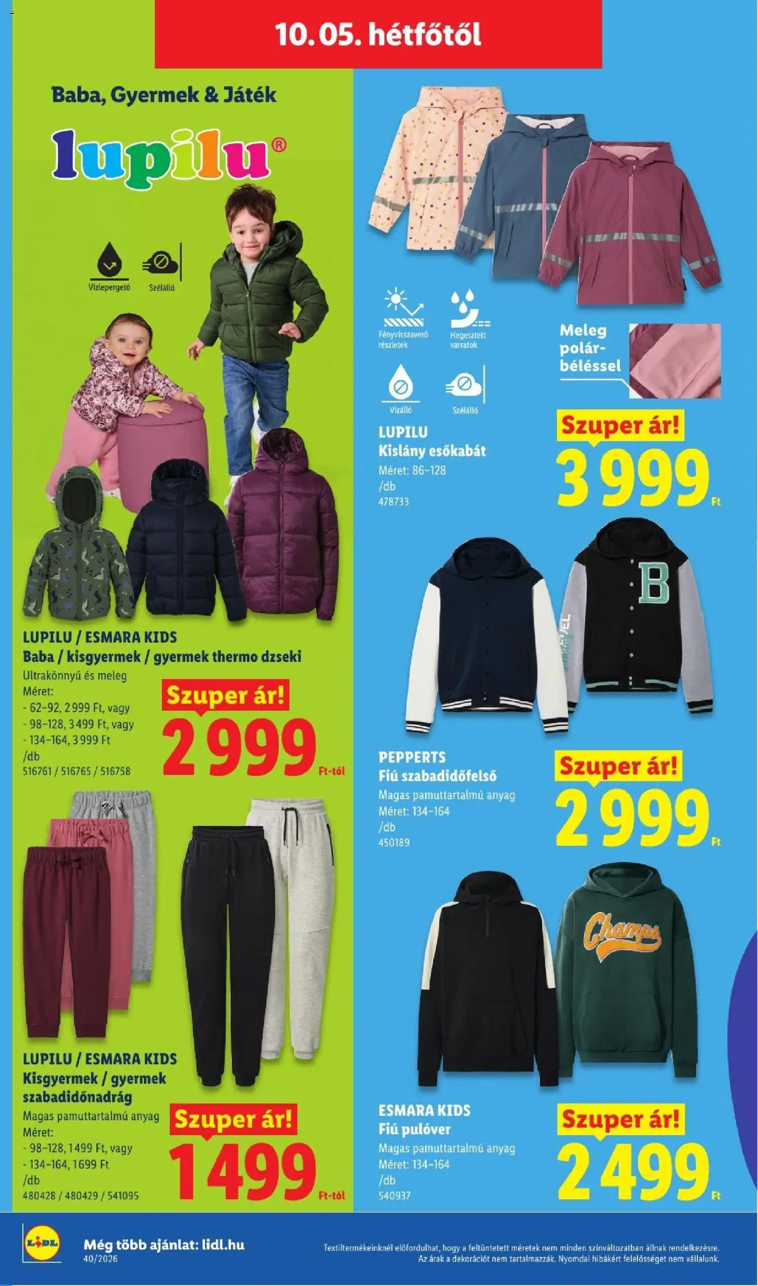 Lidl akciós ujság - amely érvényes a következő dátumtól: 2026.10.01. | Oldal: 64