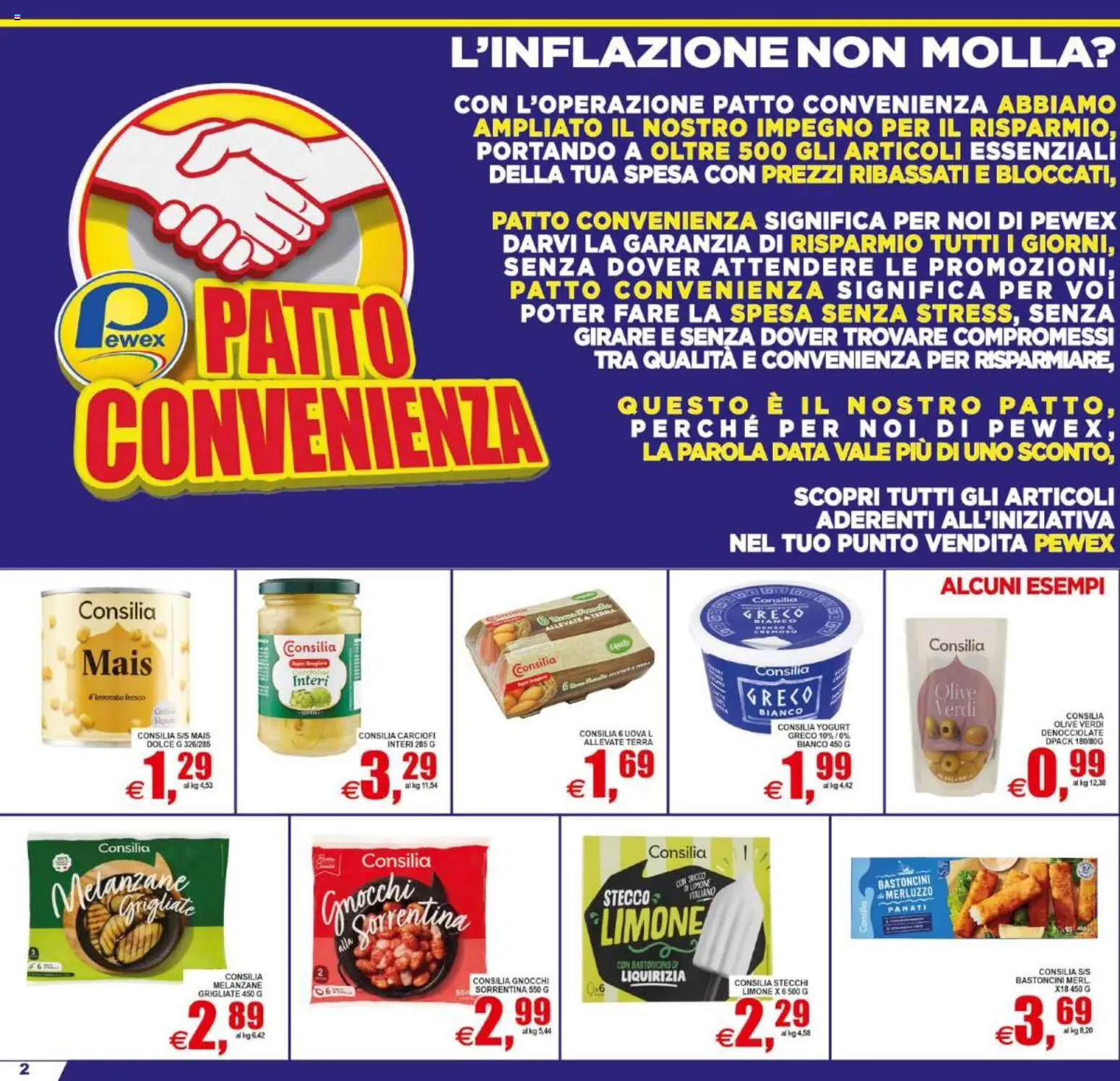 Volantino Pewex del 10/07/2026 | Pagina: 2 | Prodotti: Limone, Carciofi, Mais, Gnocchi