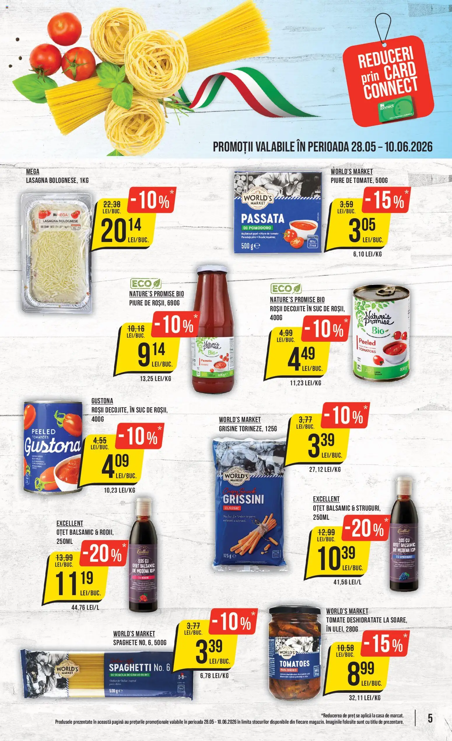 Noul catalog Mega Image – valabil de la 04.06.2026 | Pagină: 5 | Produse: Şerit ödül, Struguri, Lasagna, Sos