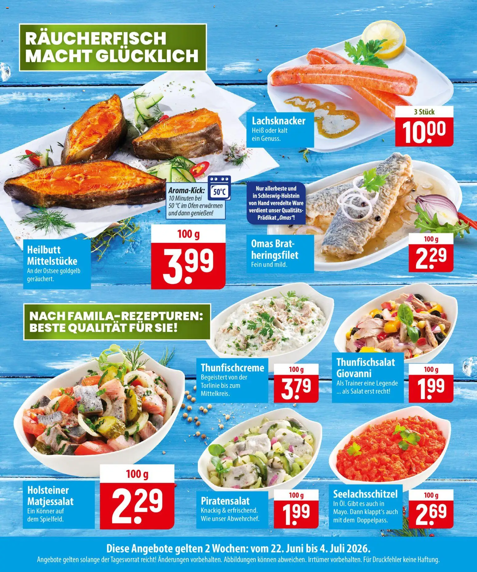 Famila  Fischmarkt – gültig ab 22.06.2026 | Seite: 2 | Produkte: Ofen, Salat