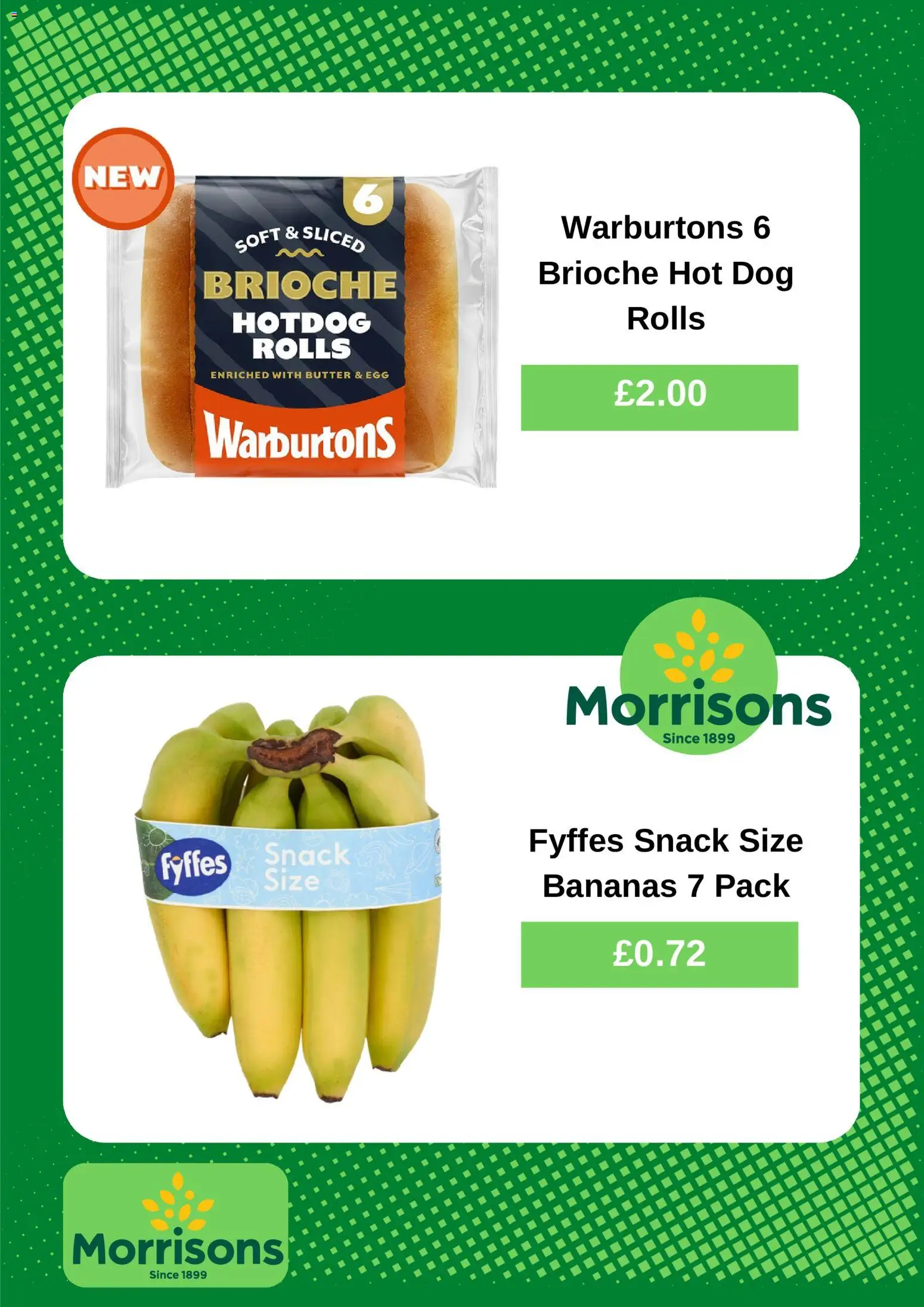 {H1} | Page: 4 | Products: Butter, Bananas, Brioche, Snack