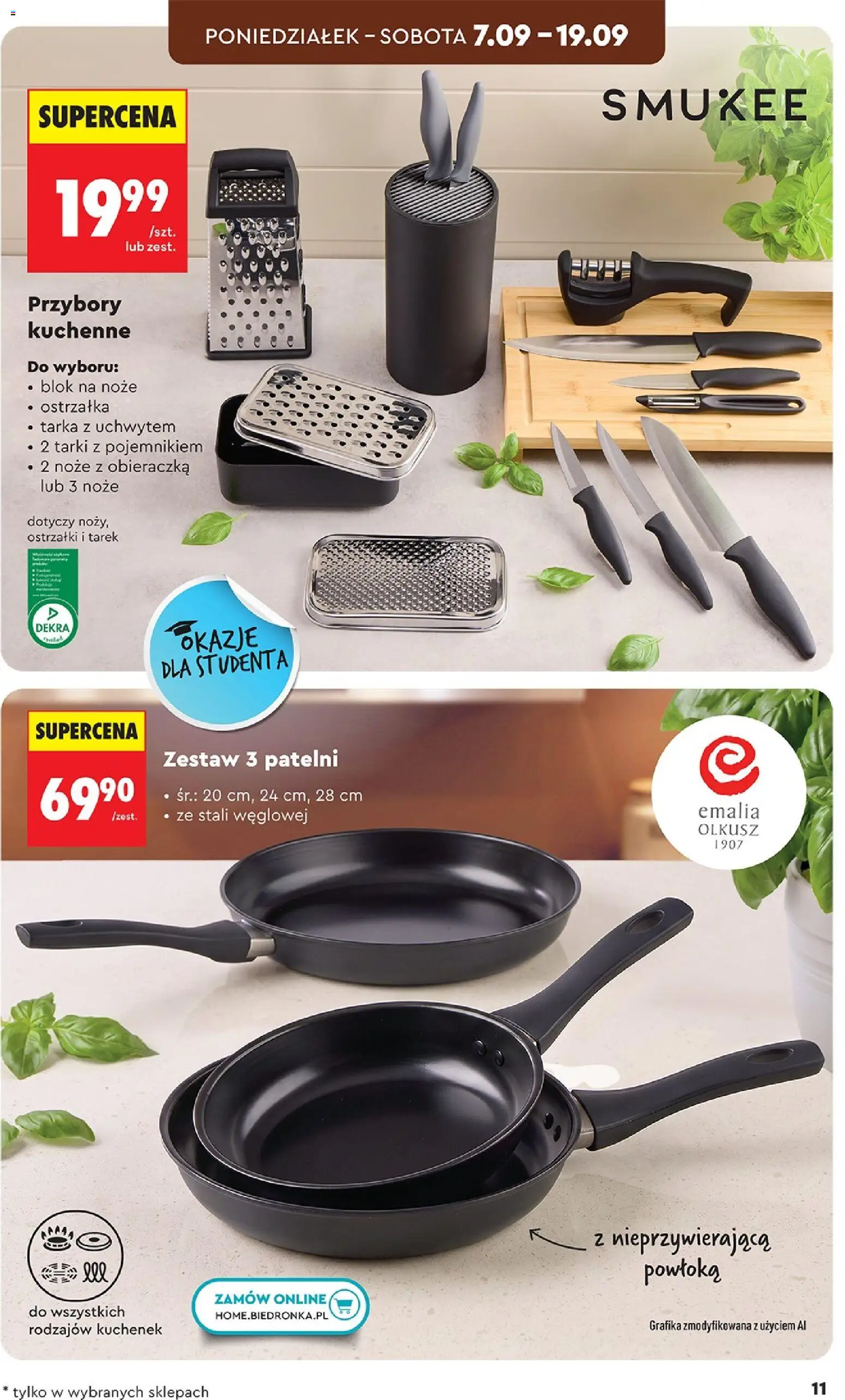 Biedronka Polsko leták - Hity i inspiracje od 05.09.2026 | Strana: 11 | Produkty: Nože, Blok, Blok na nože