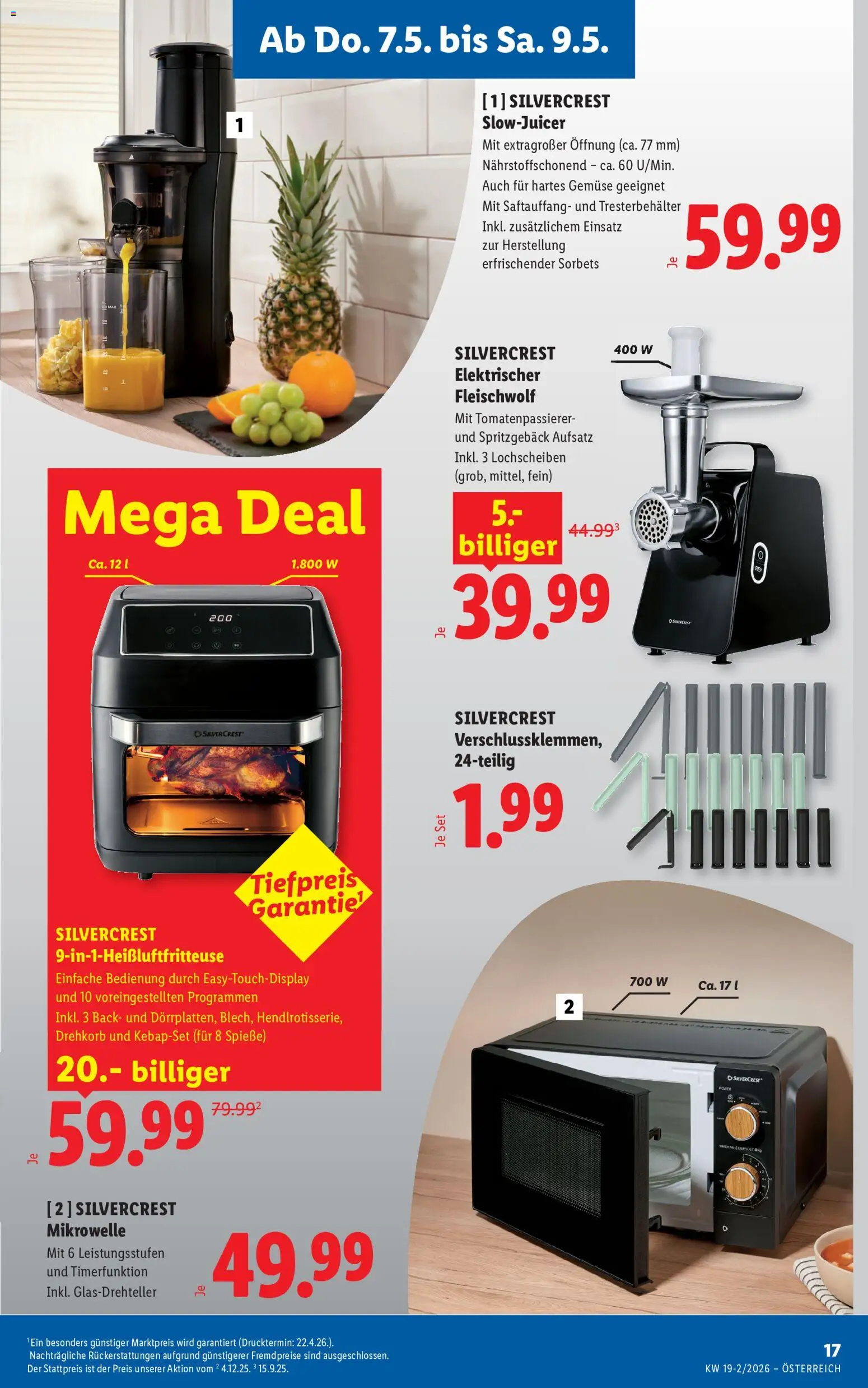 Lidl Flugblatt - Altenmarkt im Pongau, St. Johann im Pongau, Zell am See gültig ab 07.05.2026 | Seite: 19 | Produkte: Gemüse, Mikrowelle