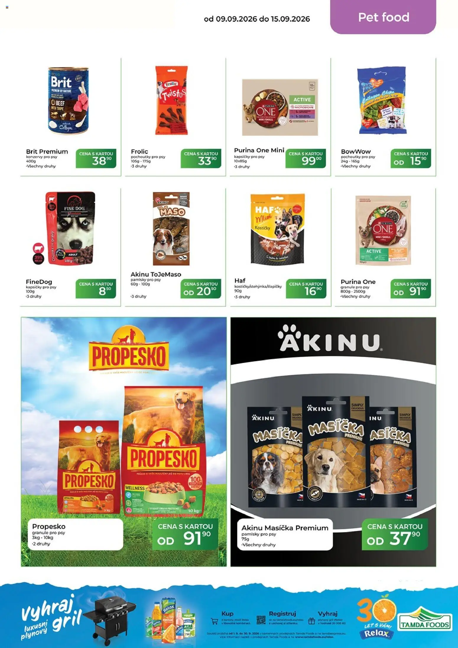 Tamda Foods leták od 09.09.2026 | Strana: 47 | Produkty: Plynový gril, Purina, Granule, Gril