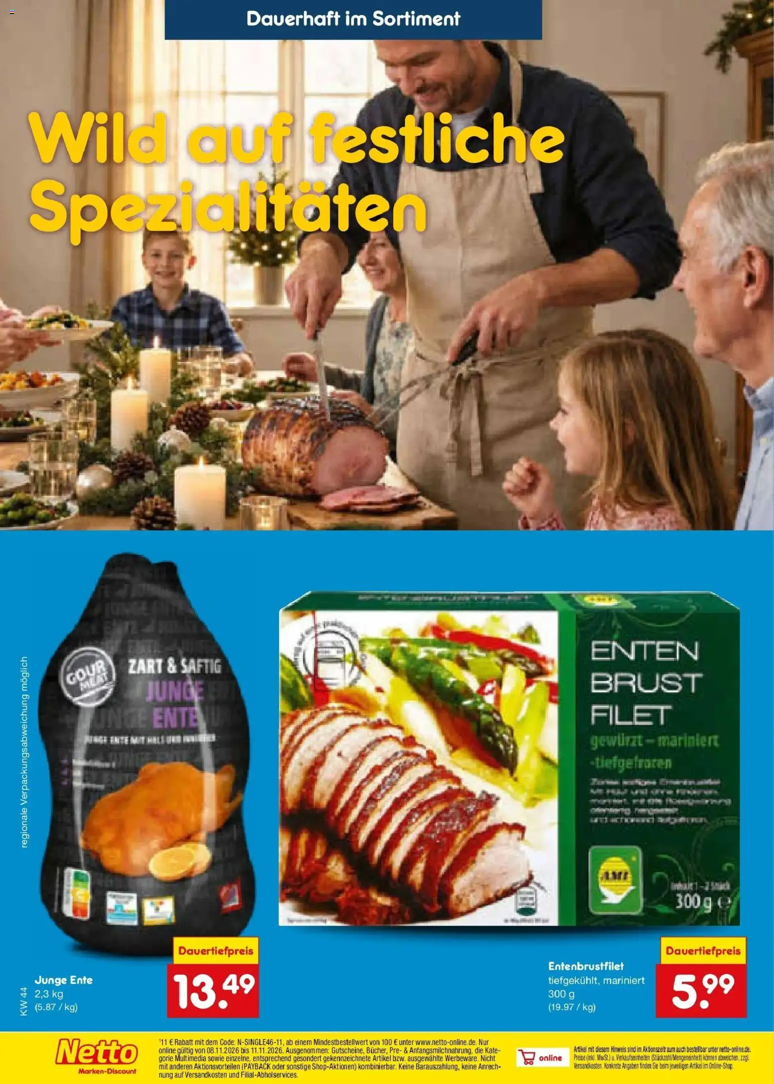 Netto Marken-Discount Prospekt Ludwigshafen-Edigheim – gültig ab 26.10.2026 | Seite: 20 | Produkte: Spezialitäten, Ente