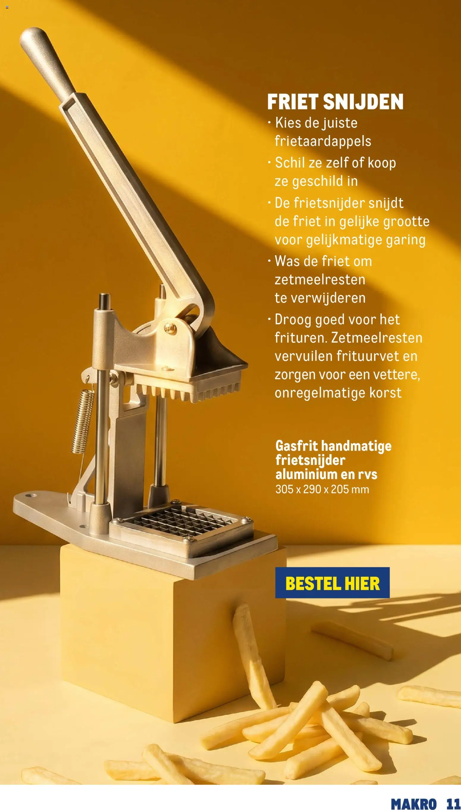 {H1} | Pagina: 11 | Producten: Friet, Was