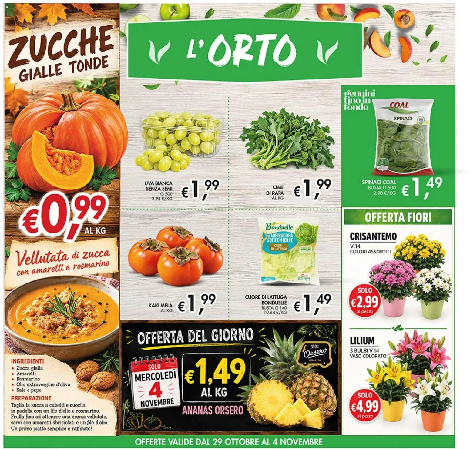 Volantino Coal del 22/10/2026 | Pagina: 5 | Prodotti: Olio, Ananas, Piatto, Vaso