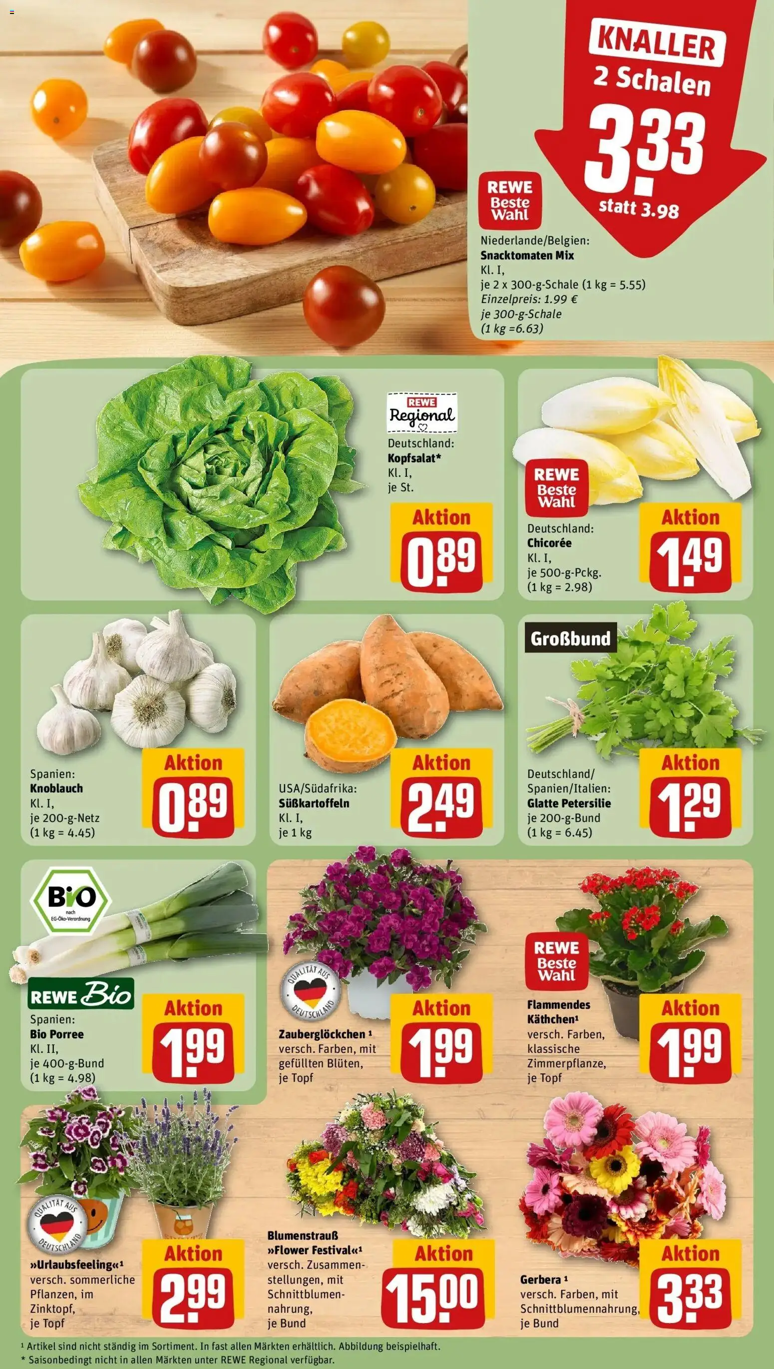 Rewe Prospekt Hanau – gültig ab 08.06.2026 | Seite: 7 | Produkte: Knoblauch, Petersilie