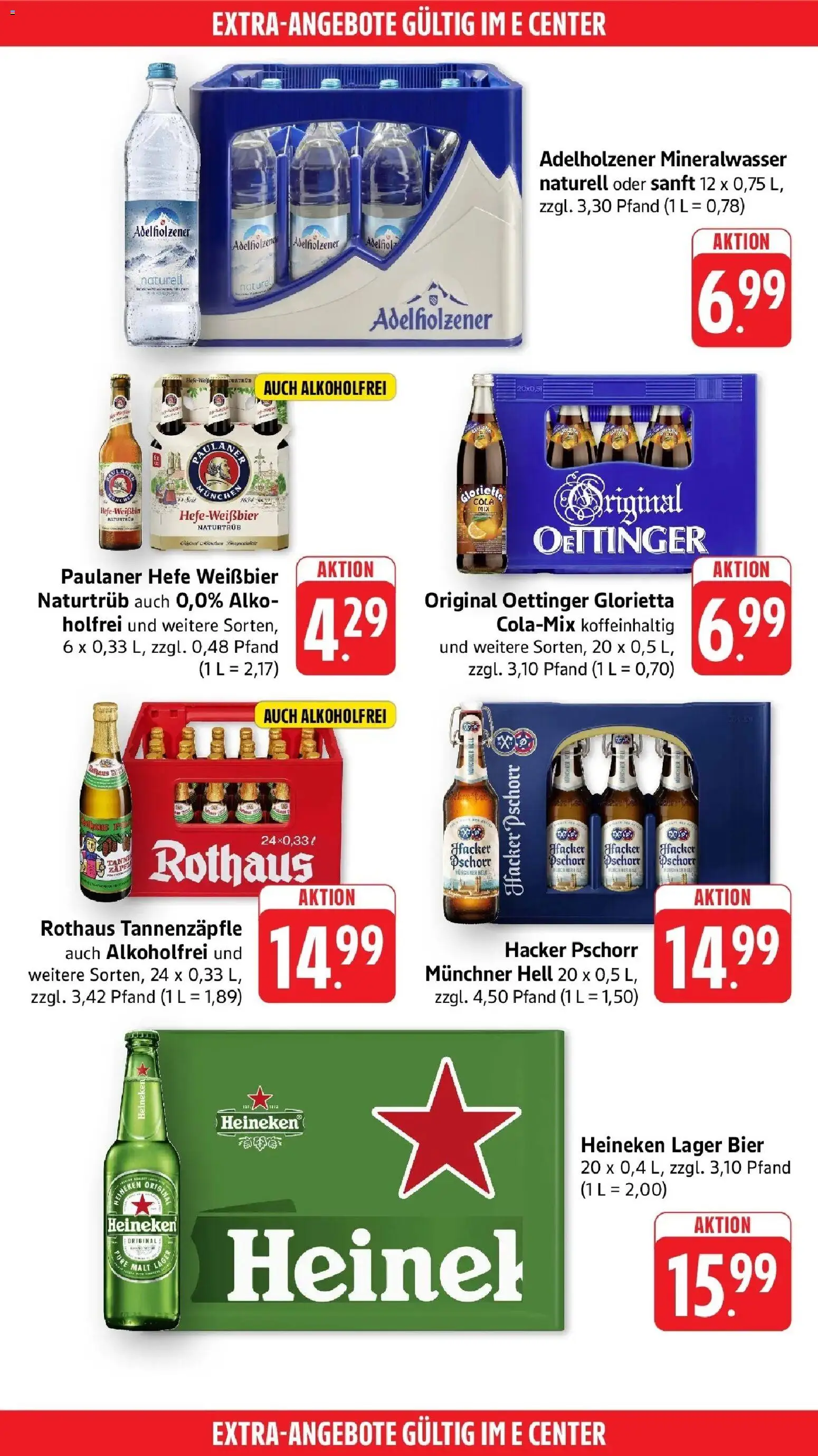 Edeka Prospekt Freiburg – gültig ab 27.07.2026 | Seite: 50 | Produkte: Cola, Weißbier, Adelholzener, Paulaner