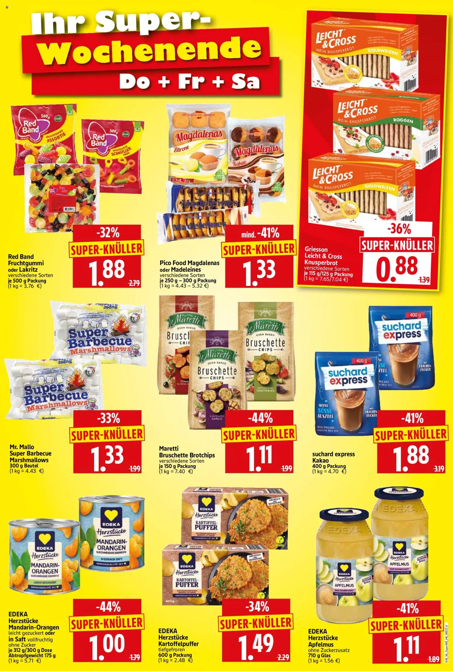 HERKULES Sonderbeilage – gültig ab 03.09.2026 | Seite: 4 | Produkte: Orangen, Zucker, Madeleines, Apfelmus