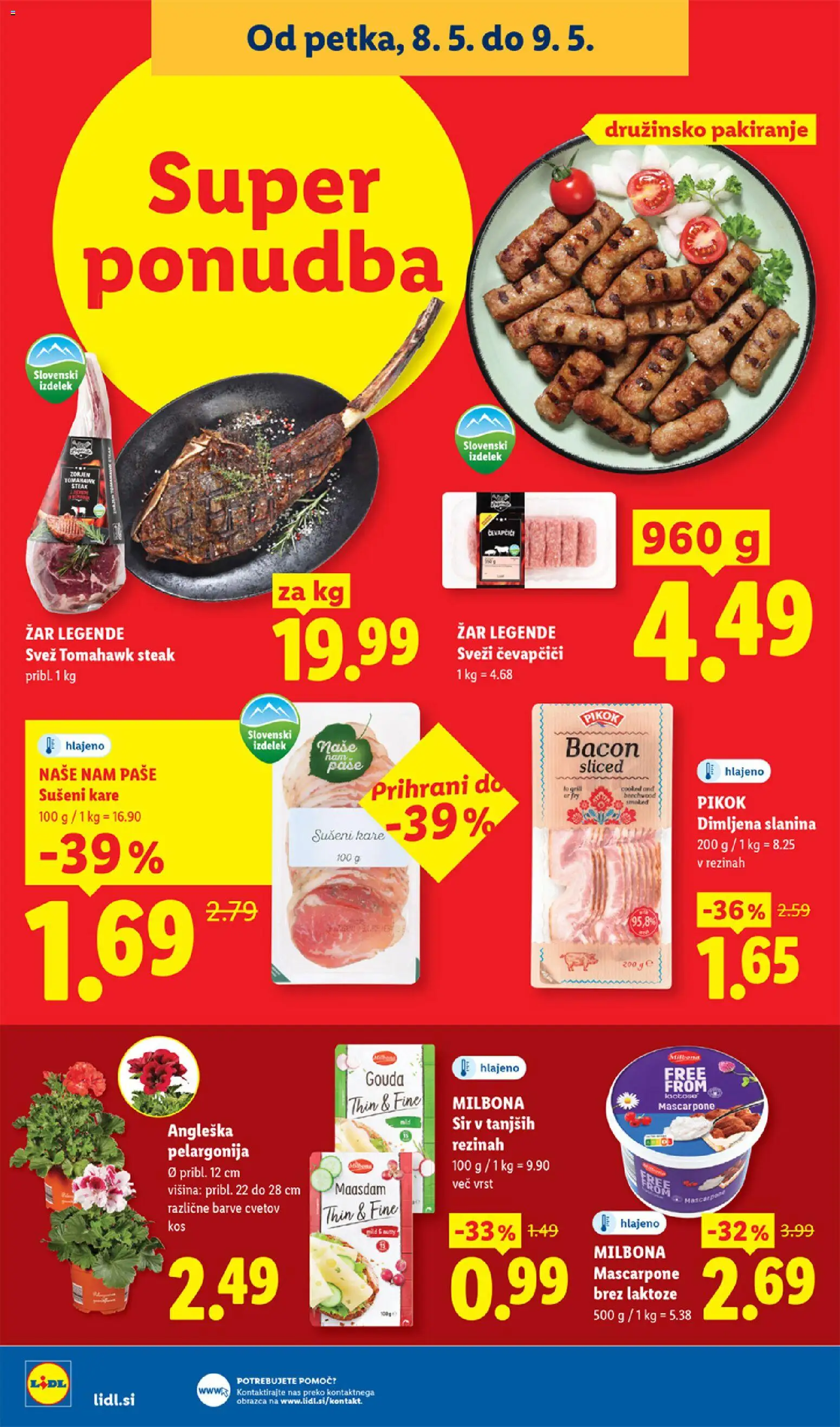 Novi Lidl katalog ponudbe – veljaven od 07.05.2026 | Stran: 38 | Izdelki: Čevapčiči, Zar, Sir, Grill