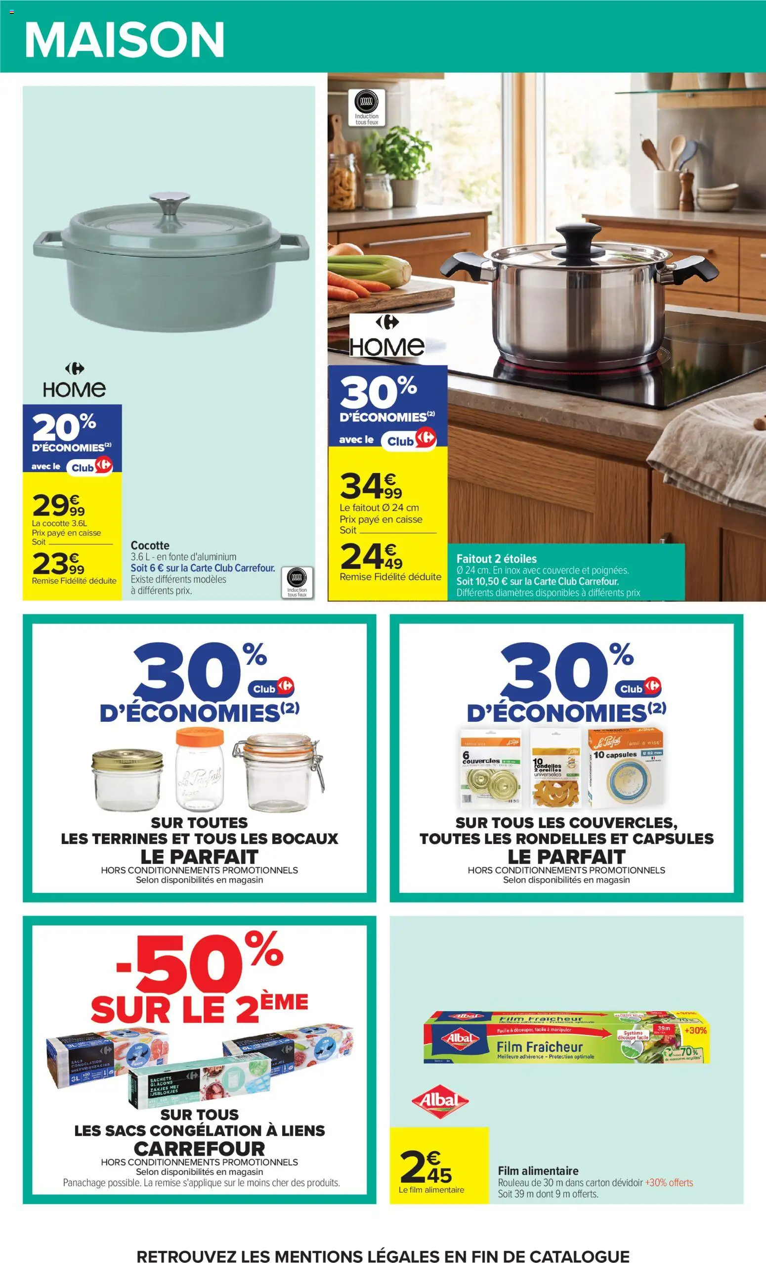 {H1} | Page: 64 | Produits: Couvercle, Capsules, Film alimentaire, Casserole