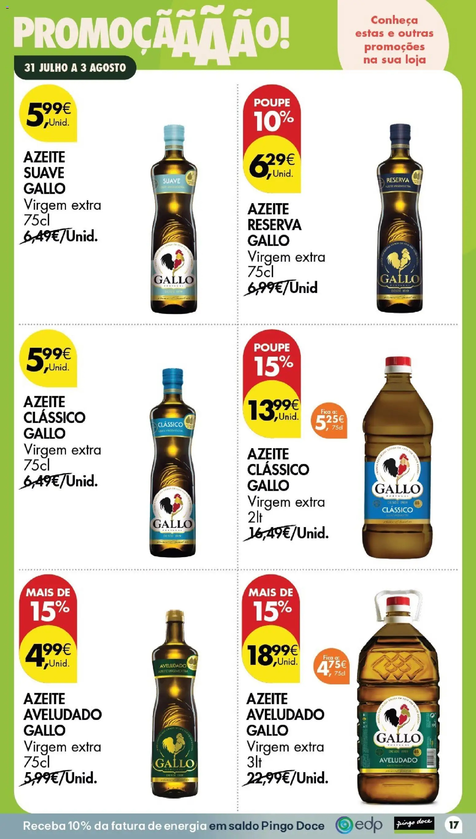 Pingo Doce Poupe este Fim de Semana │ válido de 31/07/2026 | Página: 17 | Produtos: Azeite