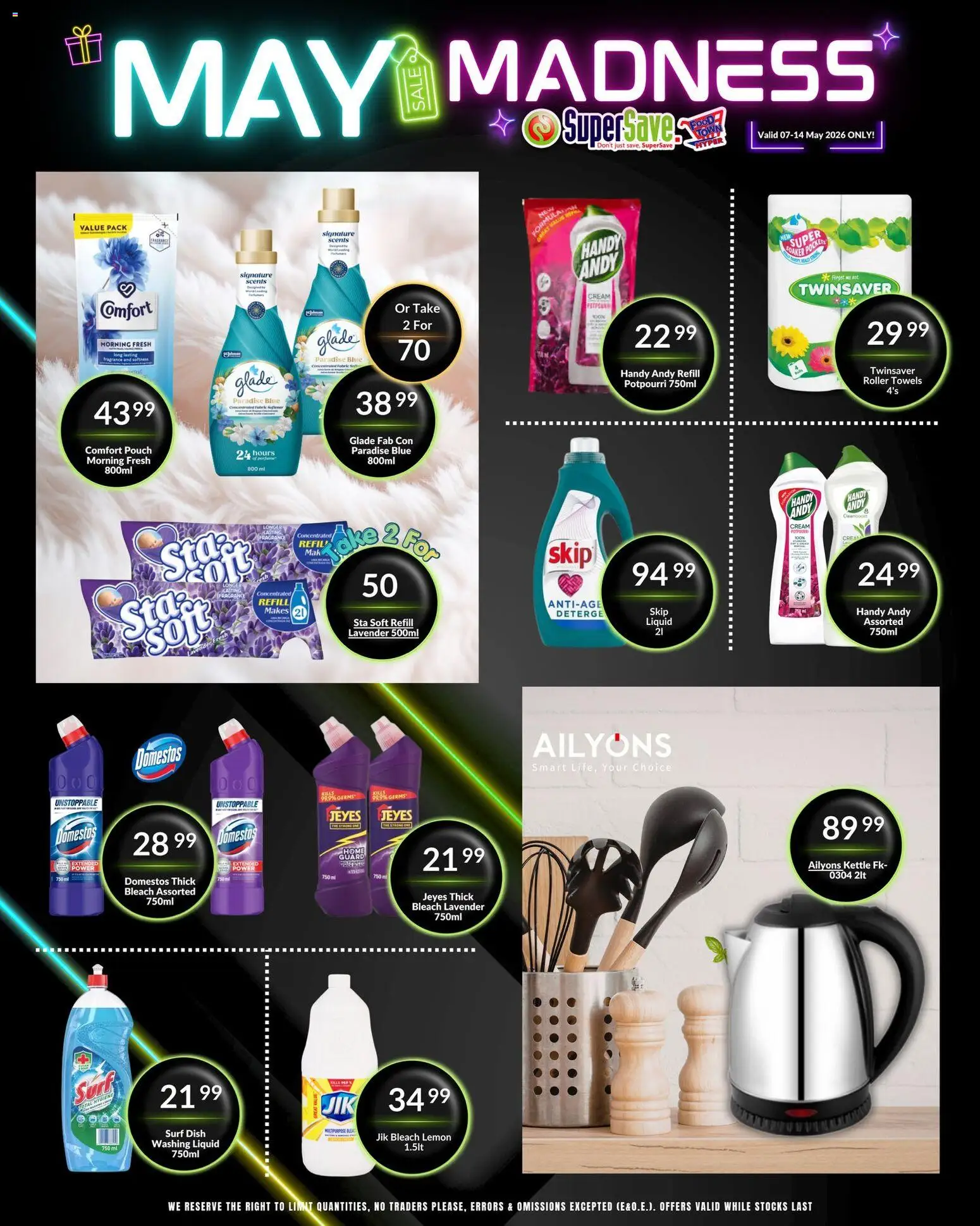 New Super Save catalogue – valid from 07.05.2026 | Page: 56 | Products: Kettle, Fragrance, Cream, Lemon