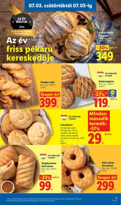 Betyár pogácsa, 77 g; 1 kg = 1546 Ft - amely érvényes a következő dátumtól: 2026.07.02. | Oldal: 3