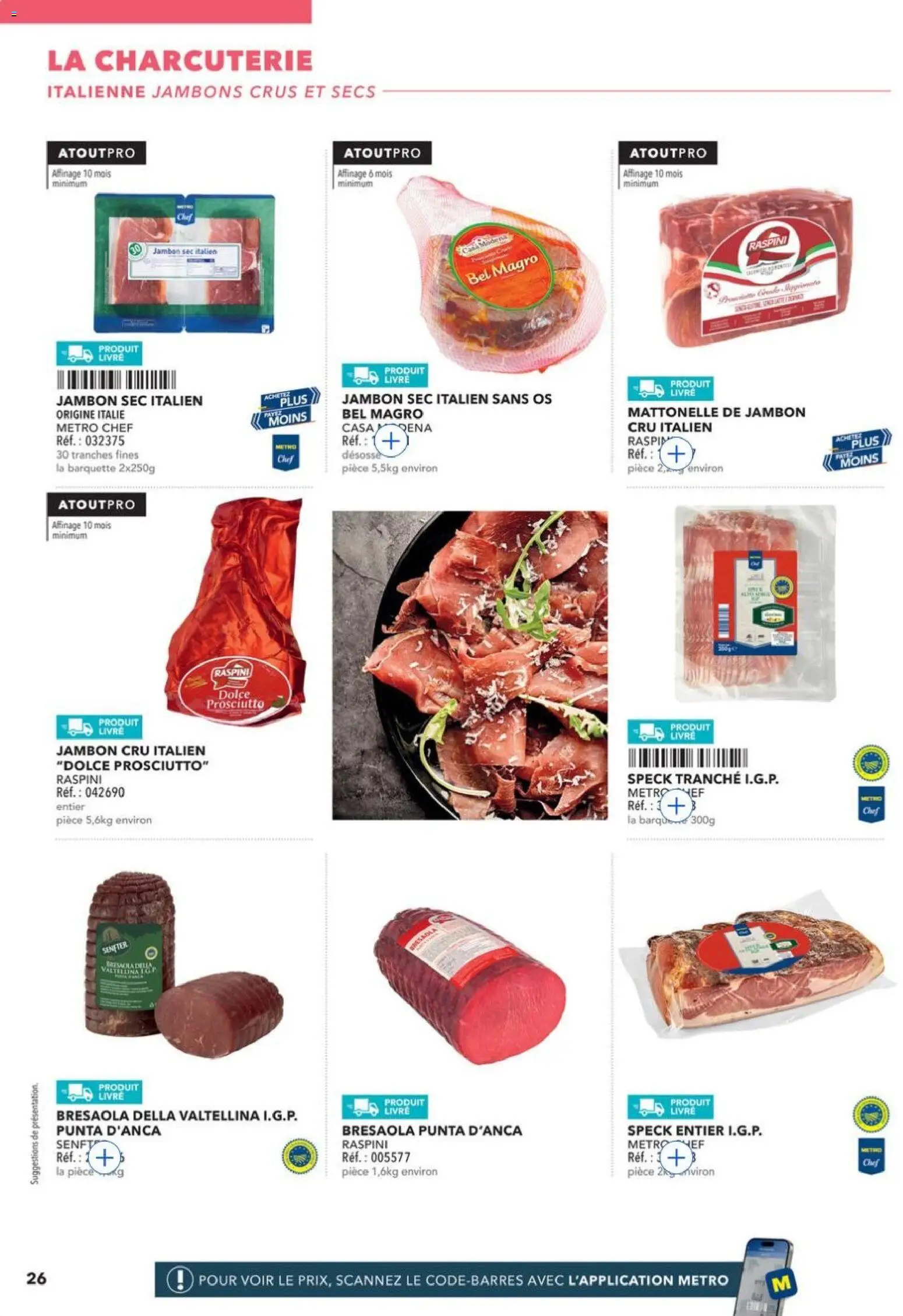 {H1} | Page: 26 | Produits: Jambon Cru, Mais, Jambon, Livre