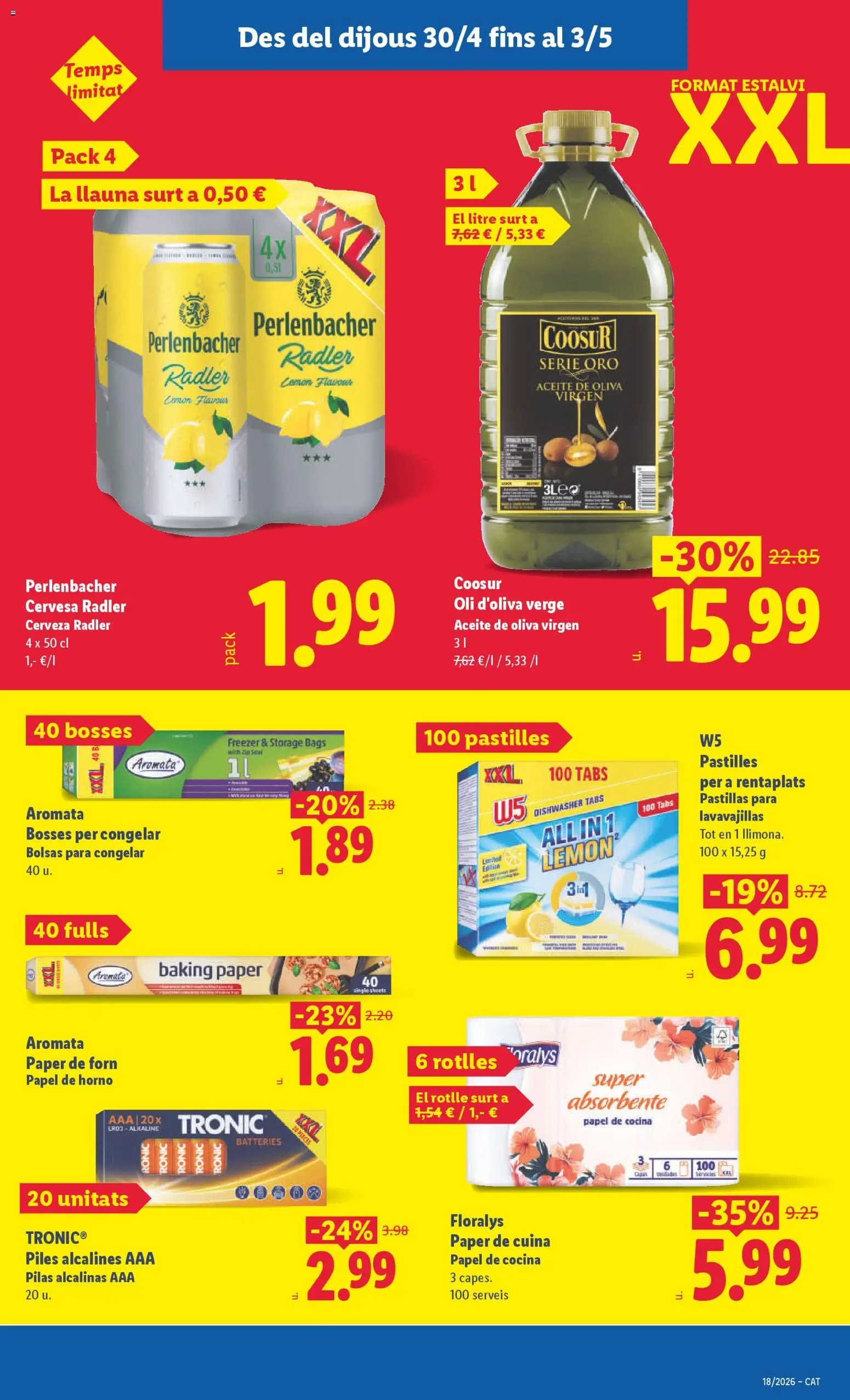 Lidl folleto │ válido desde el 27.04.2026 | Página: 39 | Productos: Cerveza, Aceite de oliva, Horno, Lavavajillas