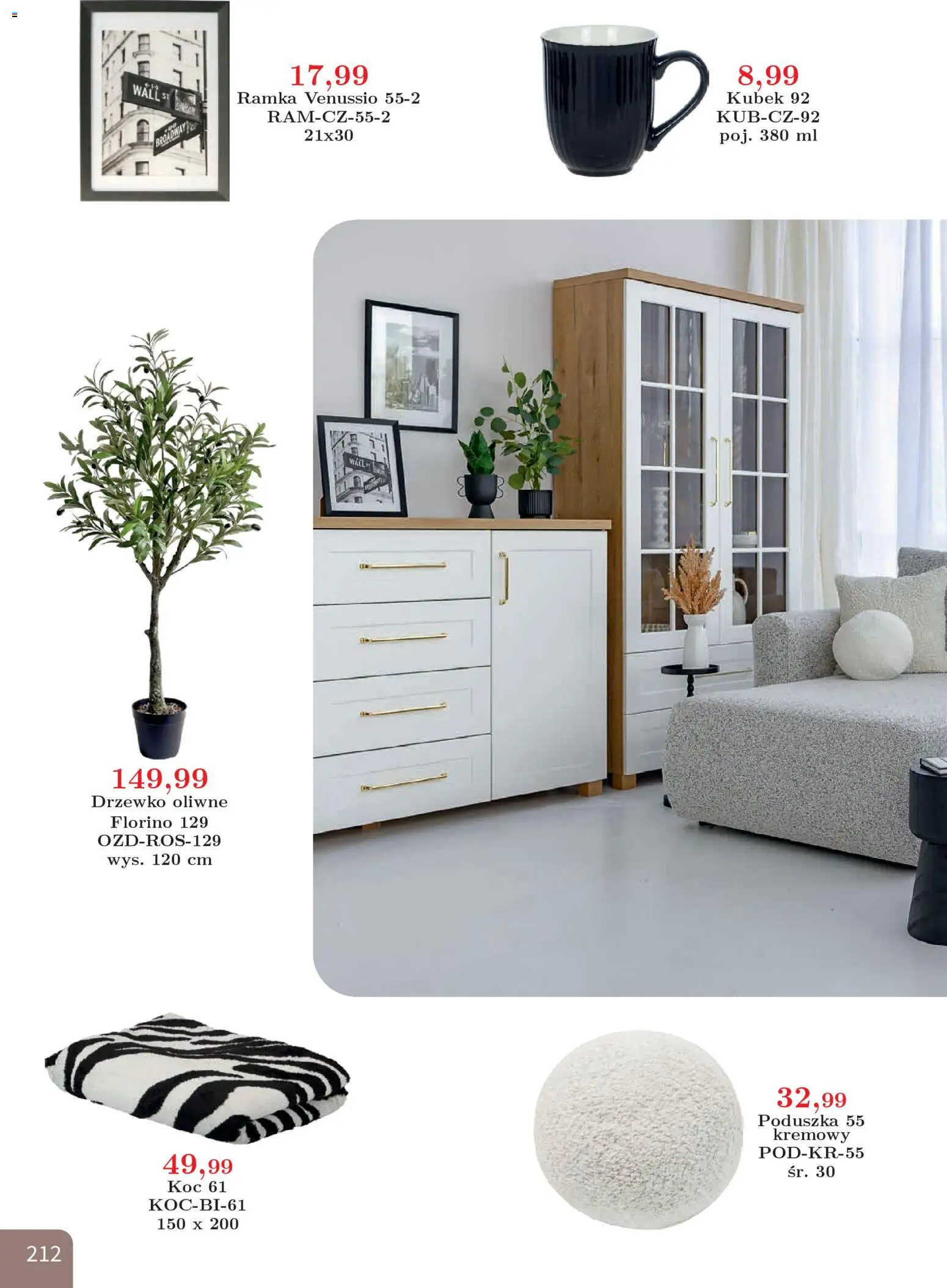 Bodzio Katalog od 01.04.2026 | Strona: 212 | Produkty: Poduszka, Koc, Ramka