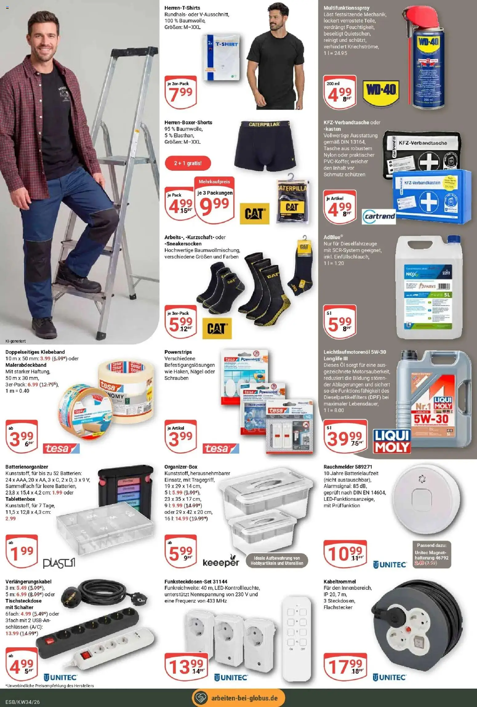Globus Prospekt Eschborn (ab 17.08.2026) » Angebote online | Seite: 23 | Produkte: Tasche, Batterien, Öl