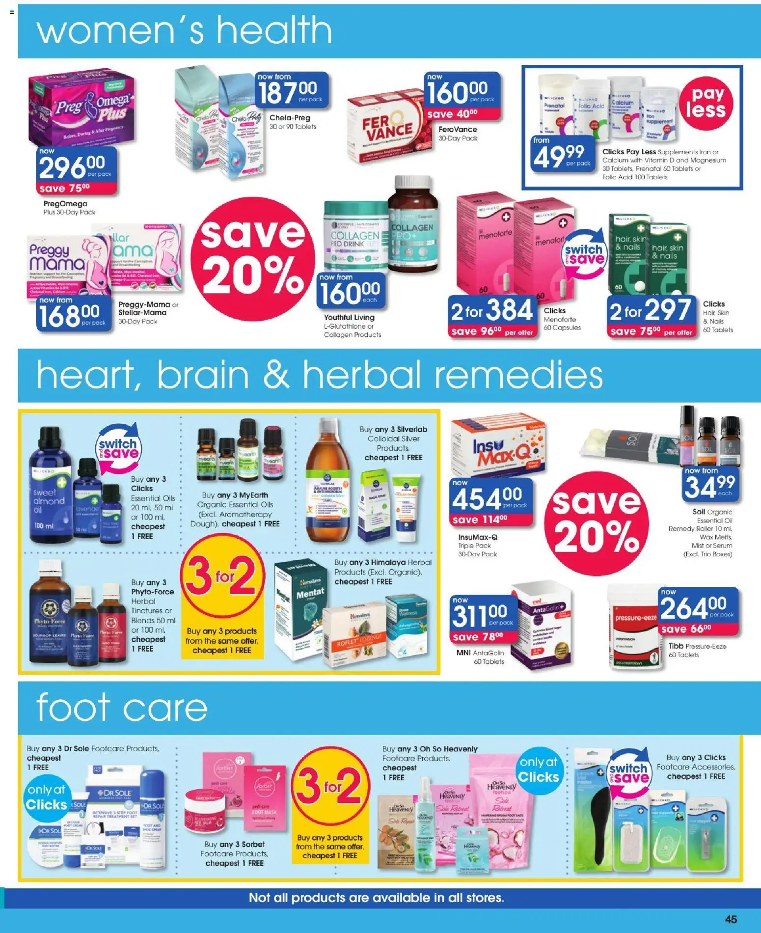 New Clicks catalogue – valid from 11/08/2026 | Page: 45 | Products: Serum, Butter, Oil, Cream