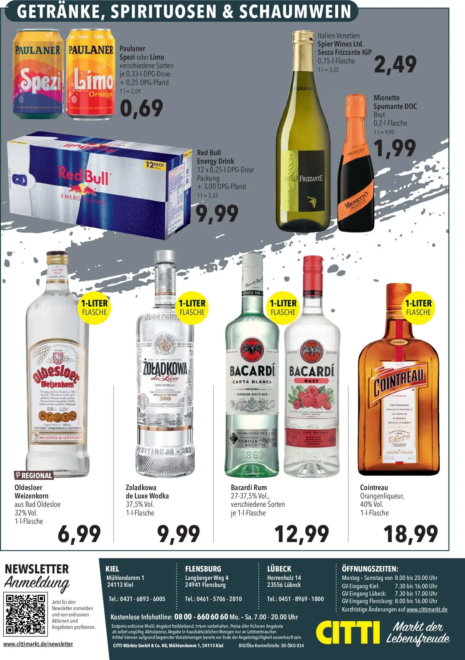 CITTI Markt Aktuelle Angebote für Profis – gültig ab 12.08.2026 | Seite: 8 | Produkte: Bacardi, Energy, Uhr, Paulaner