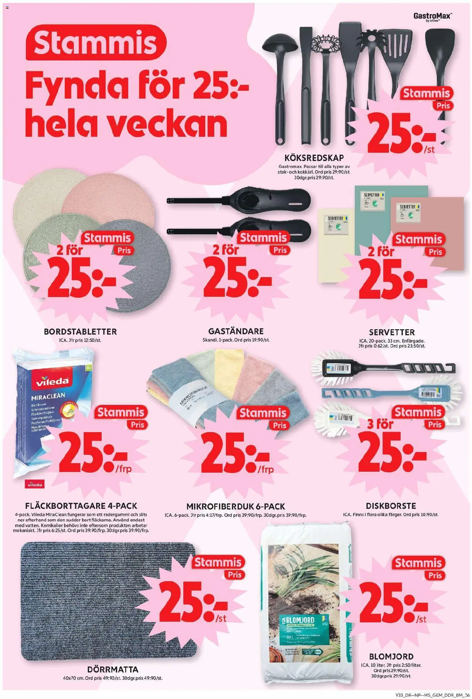ICA Maxi reklamblad aktuell från 10/08/2026 | Sida: 14 | Produkter: Blomjord, Diskborste, Dörrmatta, Fläckborttagare