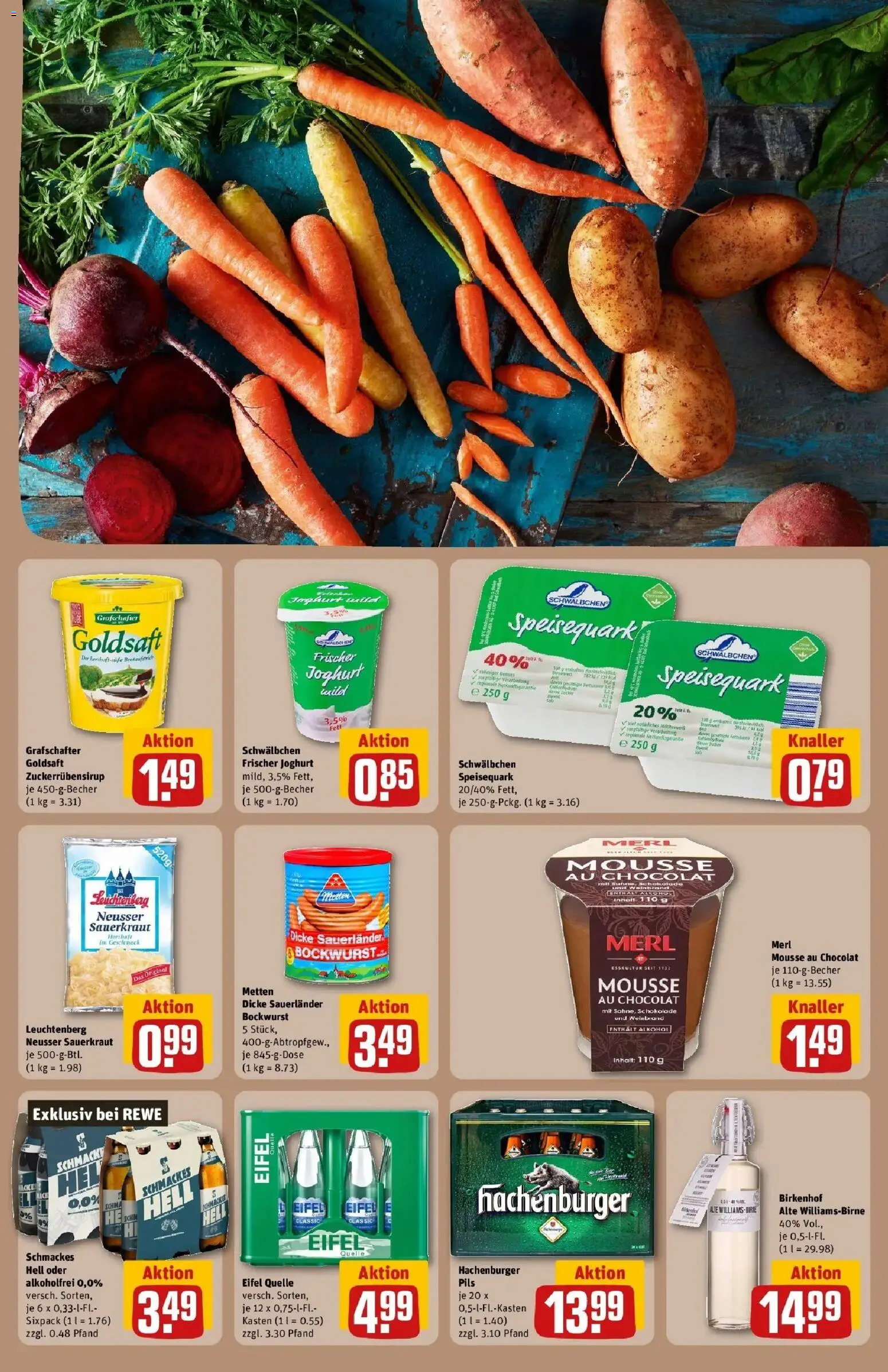 REWE Prospekt ab 26.10.2026 zum Blättern » Angebote | Seite: 23 | Produkte: Joghurt, Pils, Alkohol, Speisequark
