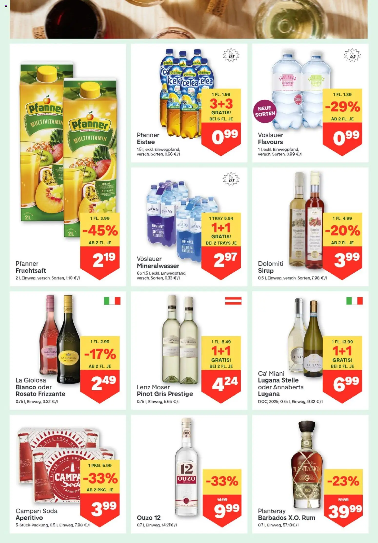 MPREIS Absam gültig ab 24.09.2026 | Seite: 10 | Produkte: Campari, Himbeere, Mineralwasser, Multivitamin