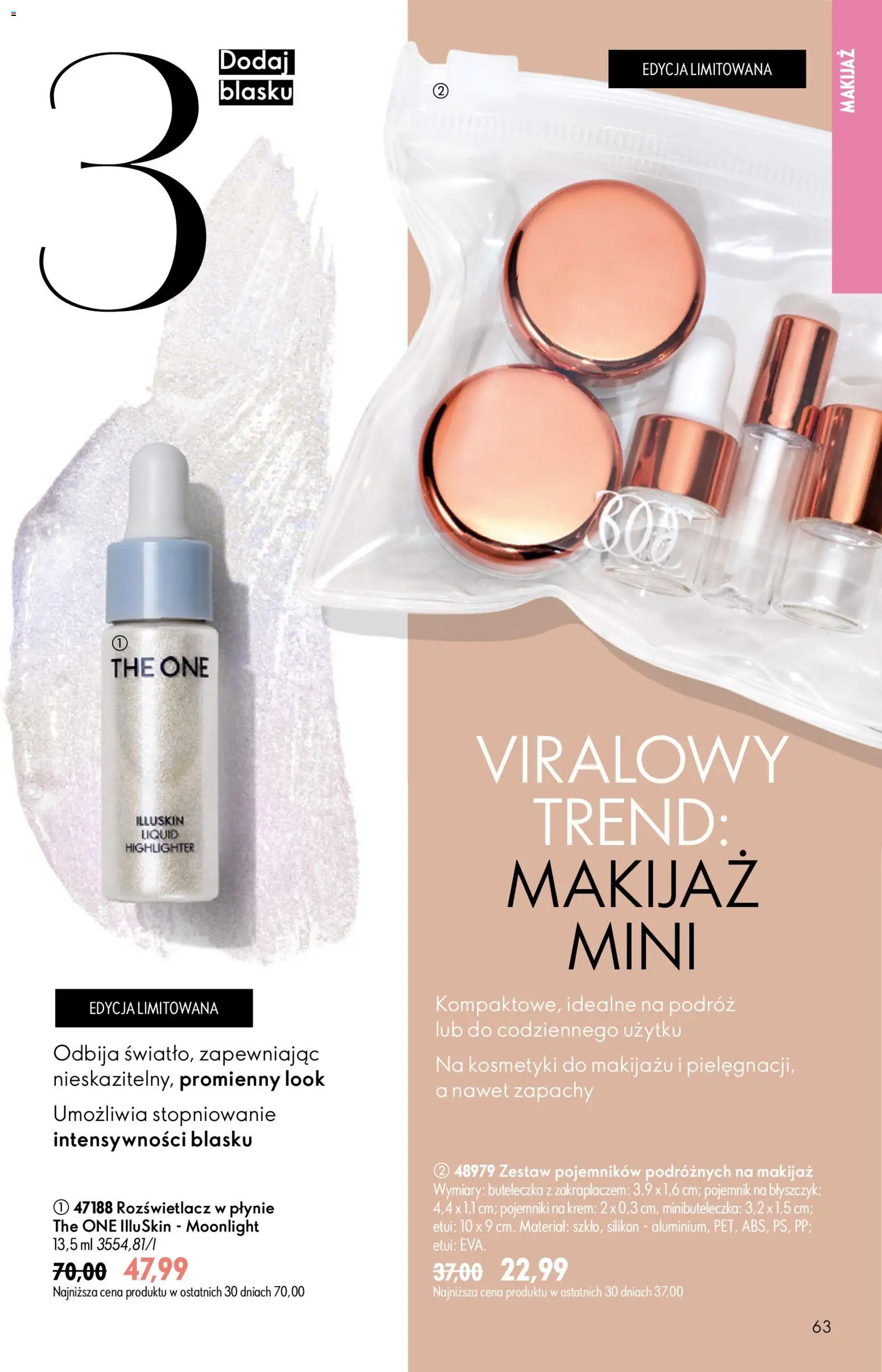 Oriflame Katalog 9 2026 od 17.06.2026 | Strona: 63 | Produkty: Makijaż, Rozświetlacz, Błyszczyk, Krem