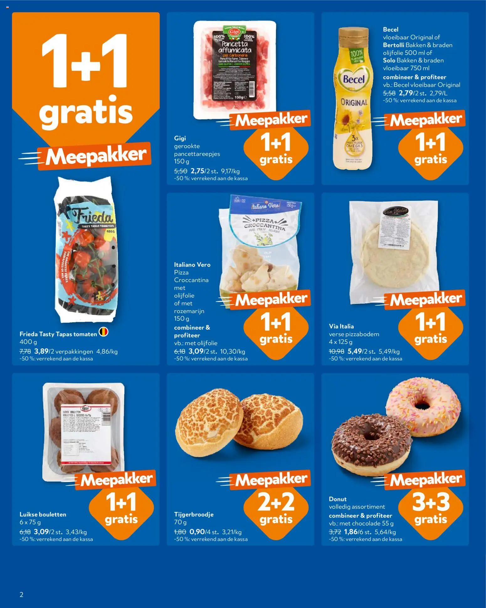 {H1} | Pagina: 2 | Producten: Pizza, Olijfolie, Tomaten, Chocolade