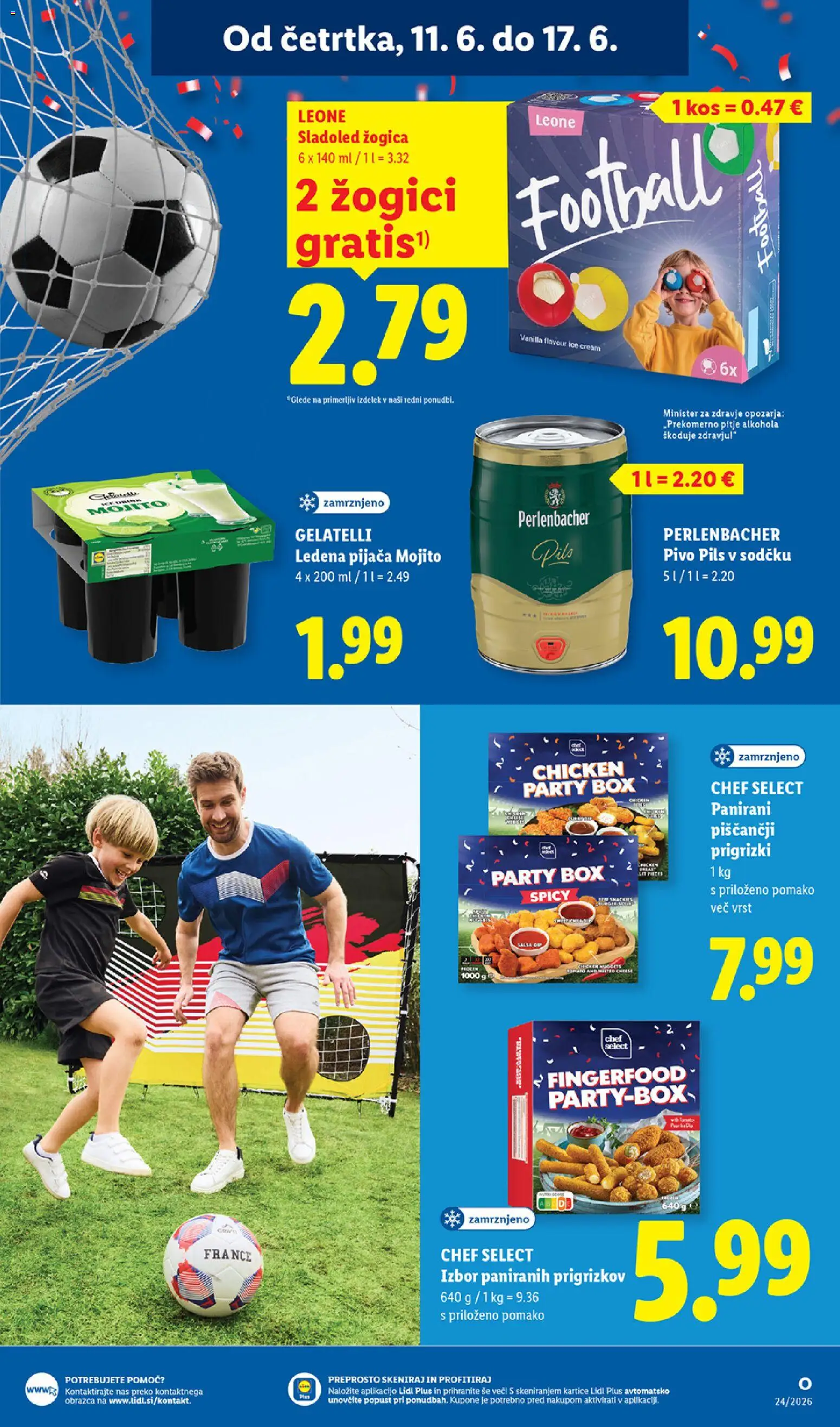 Novi Lidl katalog ponudbe – veljaven od 11.06.2026 | Stran: 13 | Izdelki: Kos, Pivo, Prigrizki, Sladoled