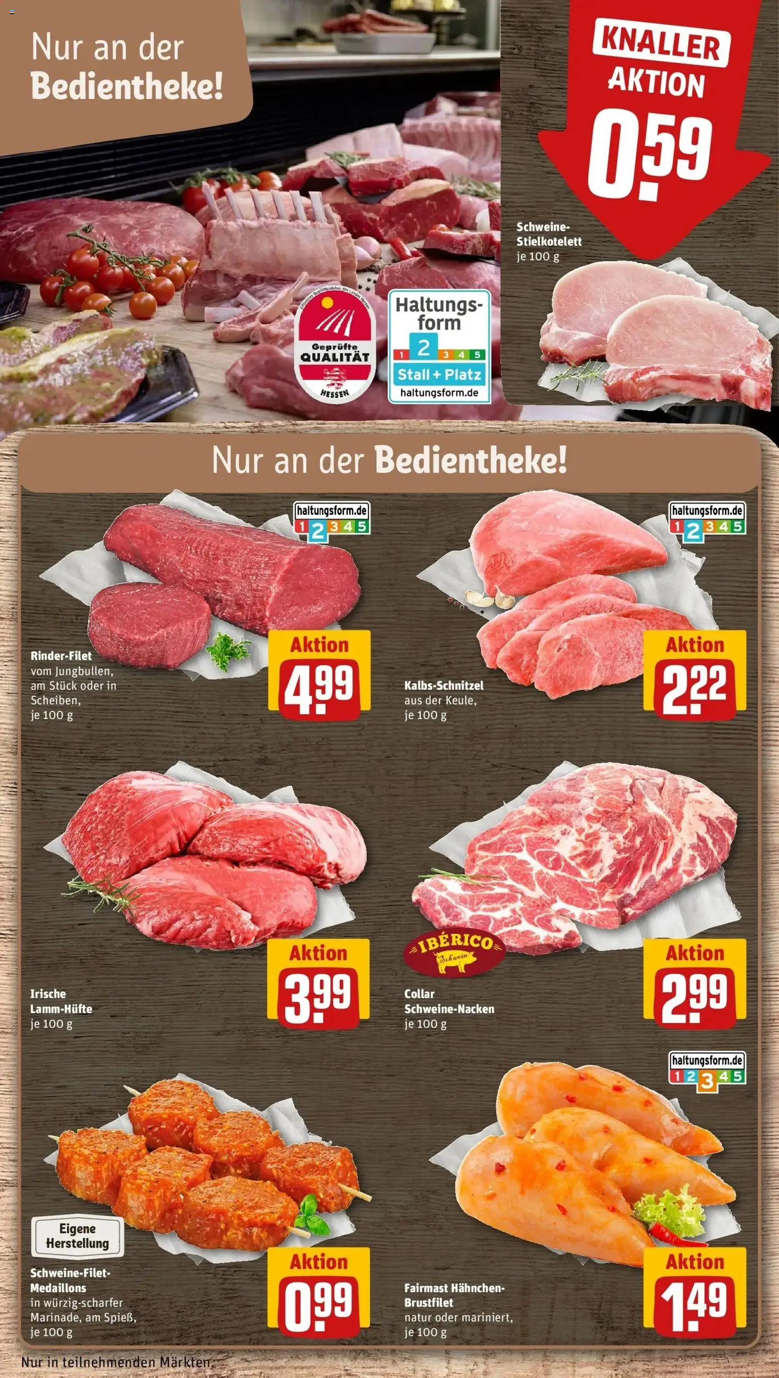 Rewe Prospekt Ranstadt	 – gültig ab 12.04.2026 | Seite: 8 | Produkte: Hahnchen, Rinderfilet, Schweinenacken, Schweinefilet