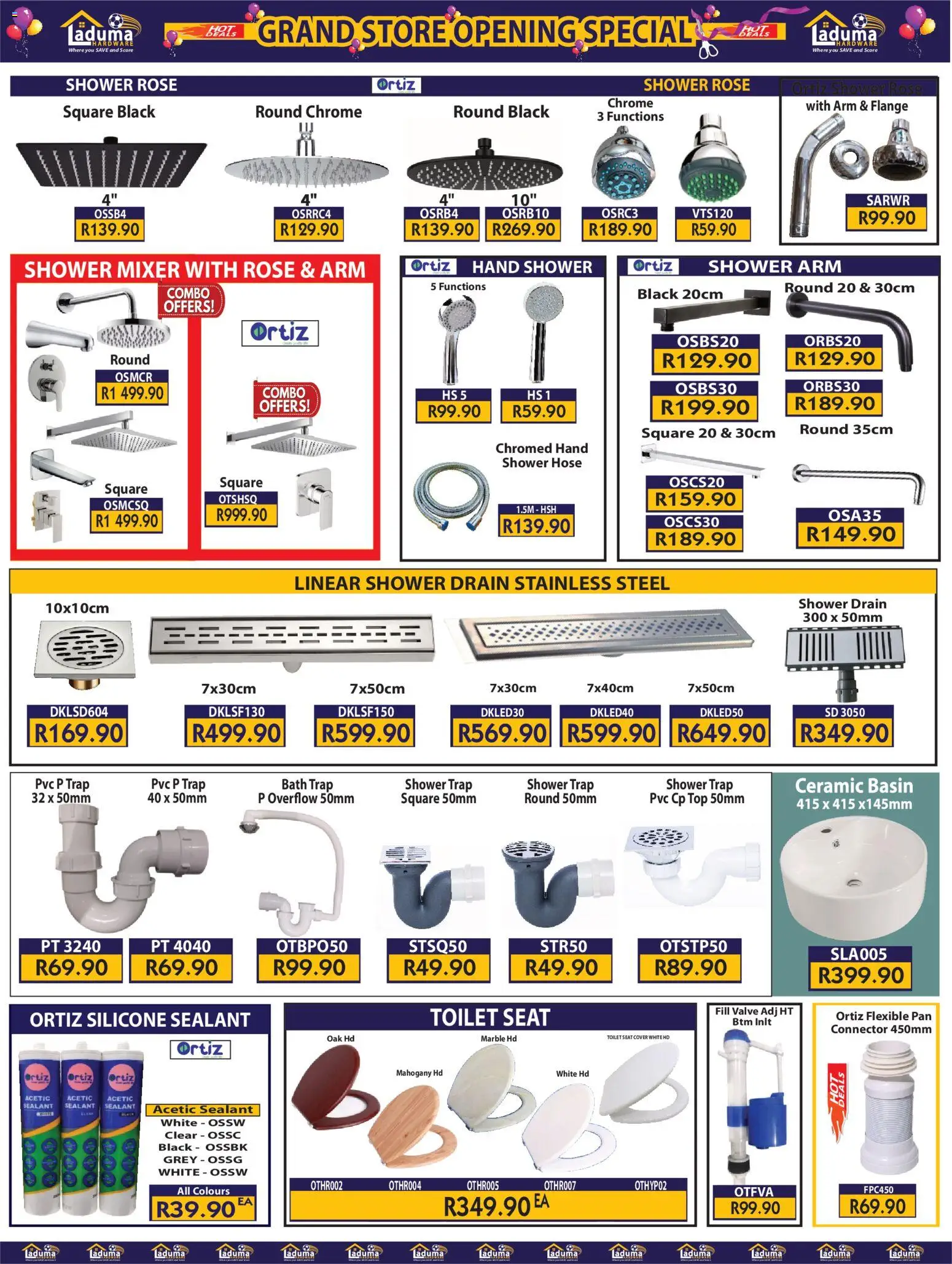 New Laduma Hardware catalogue – valid from 20/08/2026 | Page: 29 | Products: Mixer, Bath, Shower, Toilet seat