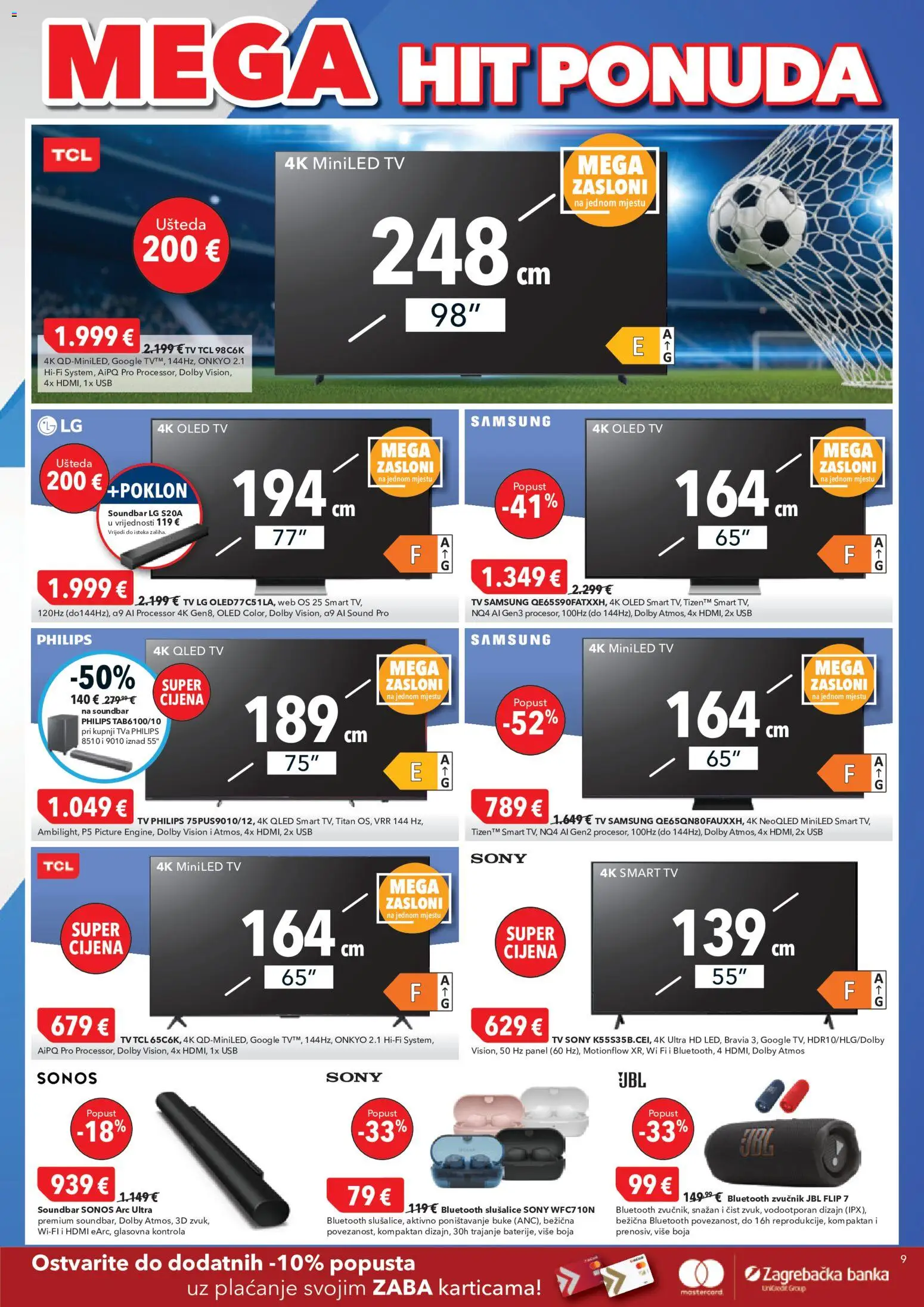 Harvey Norman katalog | vrijedi od 21.05.2026 | Stranica: 9 | Proizvodi: Smart TV, Slušalice, Zvučnik, USB