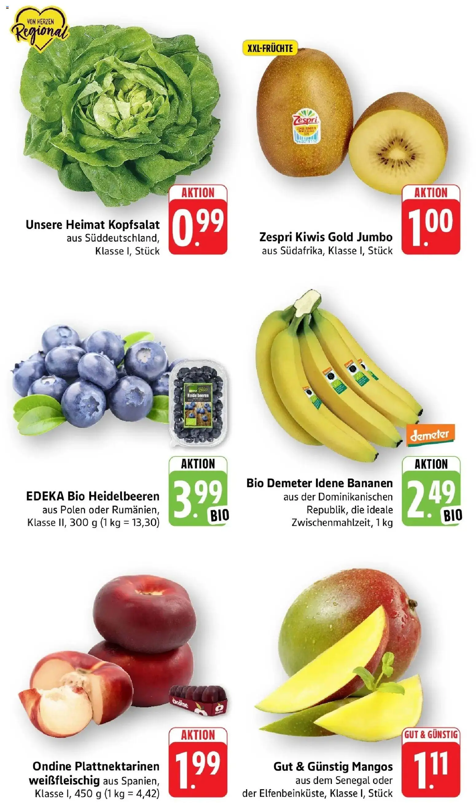 nah & gut Prospekt Offenburg-Zunsweier – gültig ab 03.08.2026 | Seite: 2 | Produkte: Bananen, Heidelbeeren