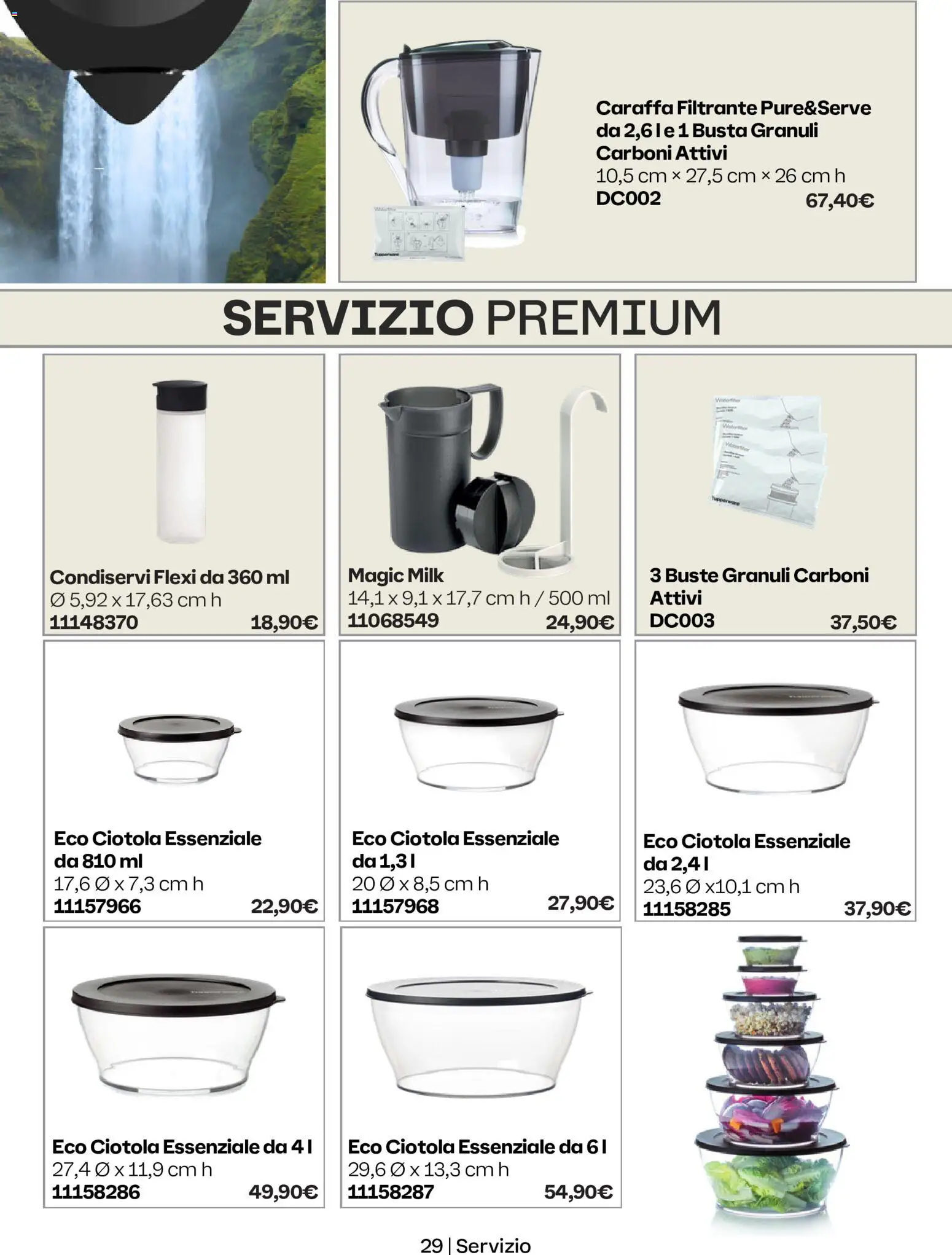 Volantino Tupperware del 01/10/2026 | Pagina: 29 | Prodotti: Caraffa, Ciotola