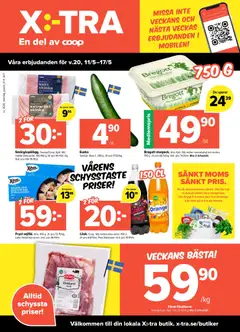 Coop X:-TRA erbjudanden - Förhandsvisning av reklamblad från butik Coop X:-TRA aktuell från 11.05.2026