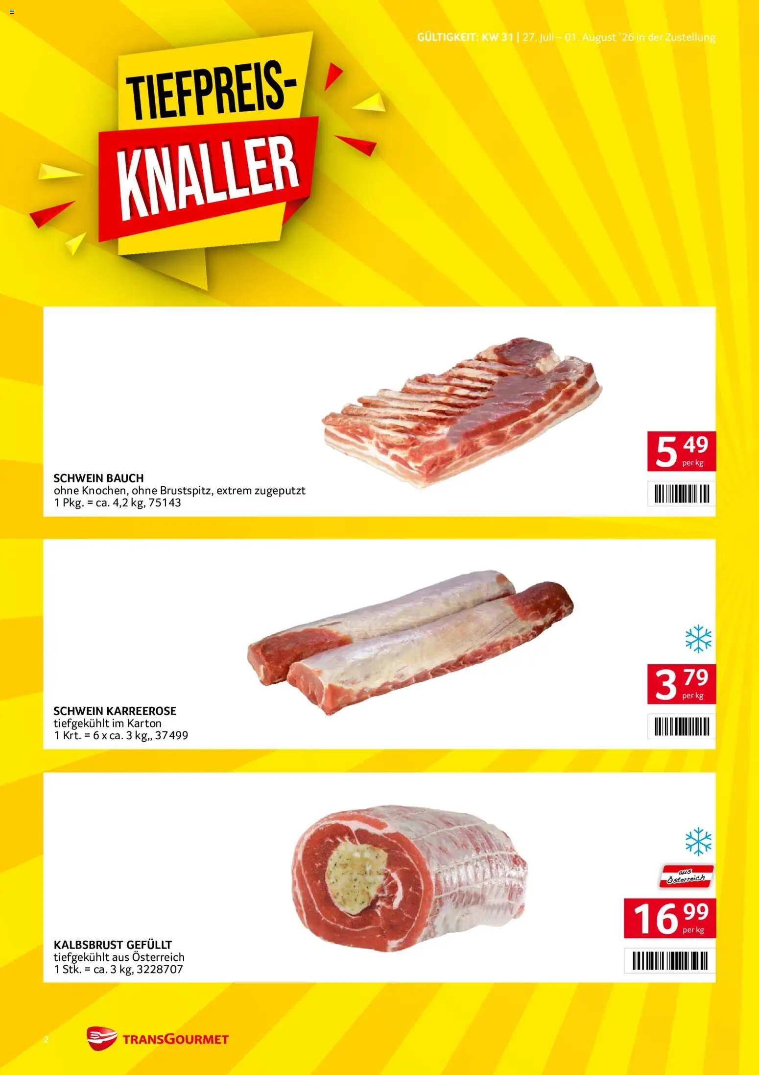 Transgourmet Zustellaktion gültig ab 27.07.2026 | Seite: 2