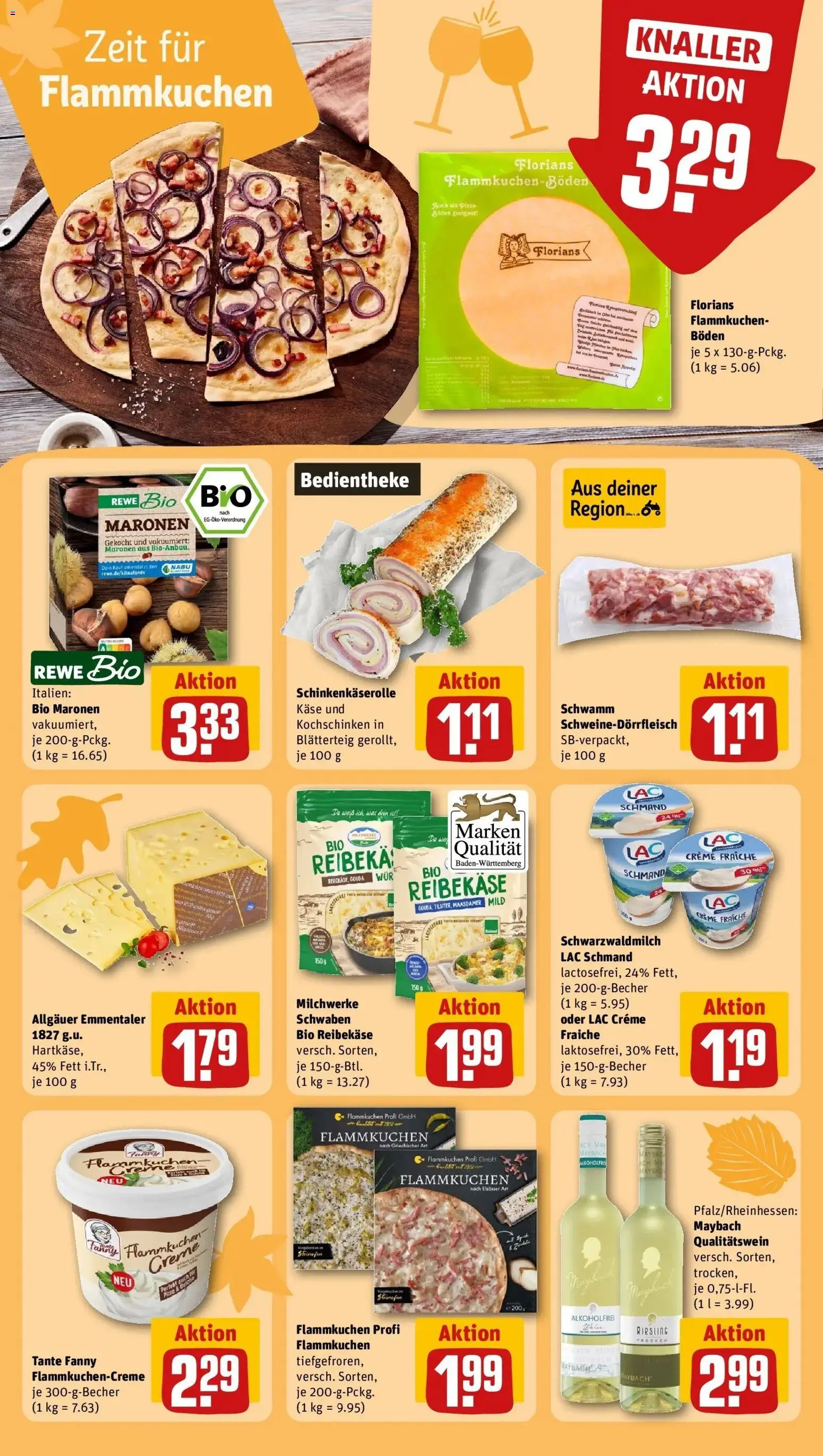 REWE Prospekt ab 12.10.2026 zum Blättern » Angebote | Seite: 19 | Produkte: Gouda, Creme, Pizza, Reibekase