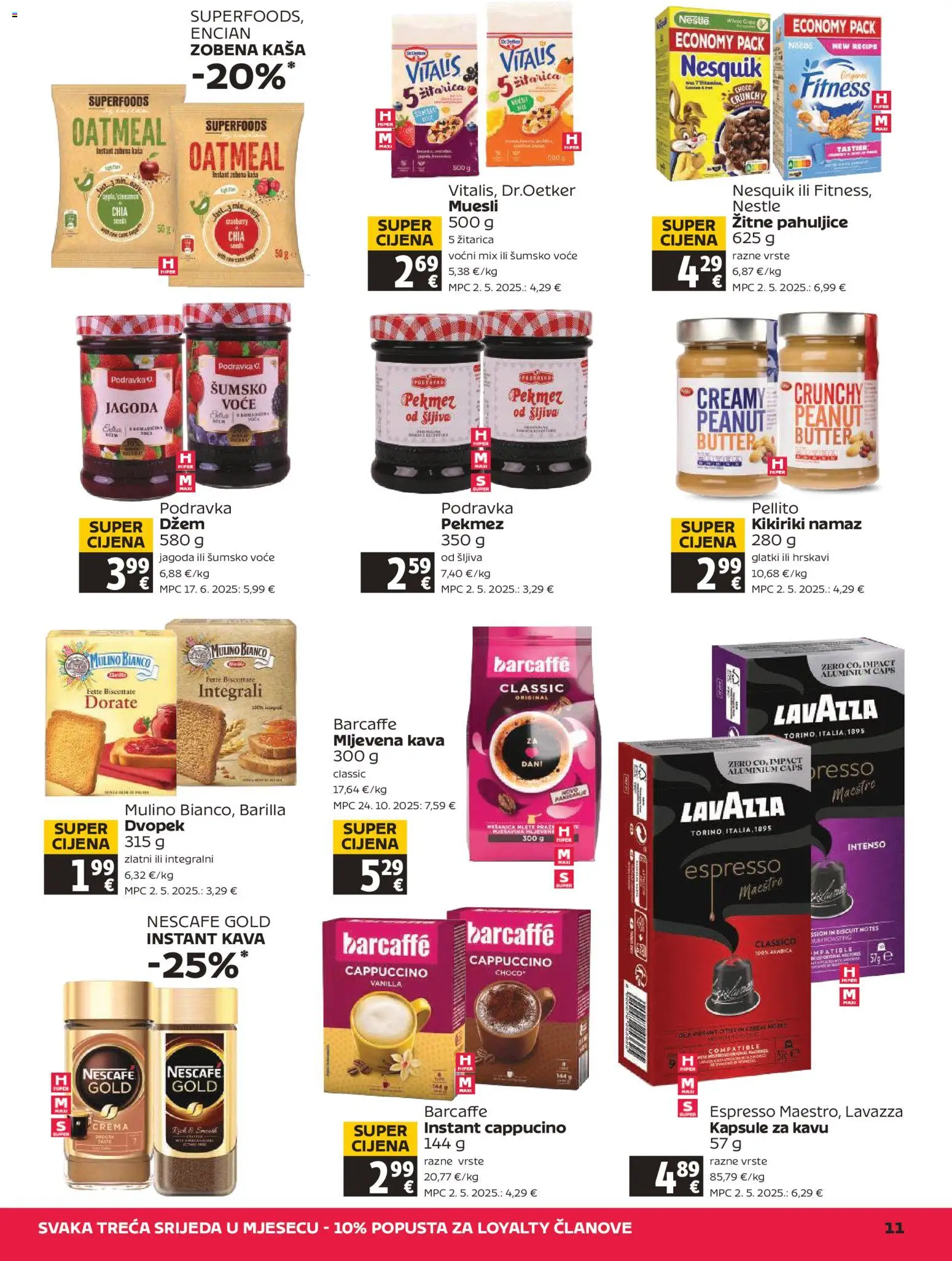 Tommy katalog | vrijedi od 09.07.2026 | Stranica: 11 | Proizvodi: Nescafe, Šljiva, Kapsule za kavu, Namaz
