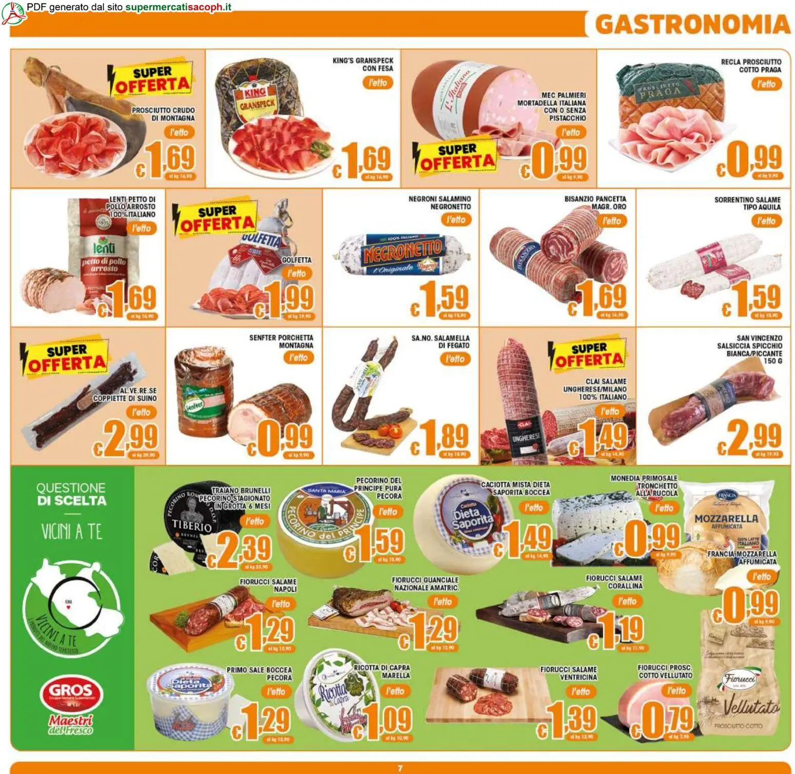 Volantino Sacoph del 20.05.2026 | Pagina: 7 | Prodotti: Petto di Pollo, Salame, Pollo, Mortadella